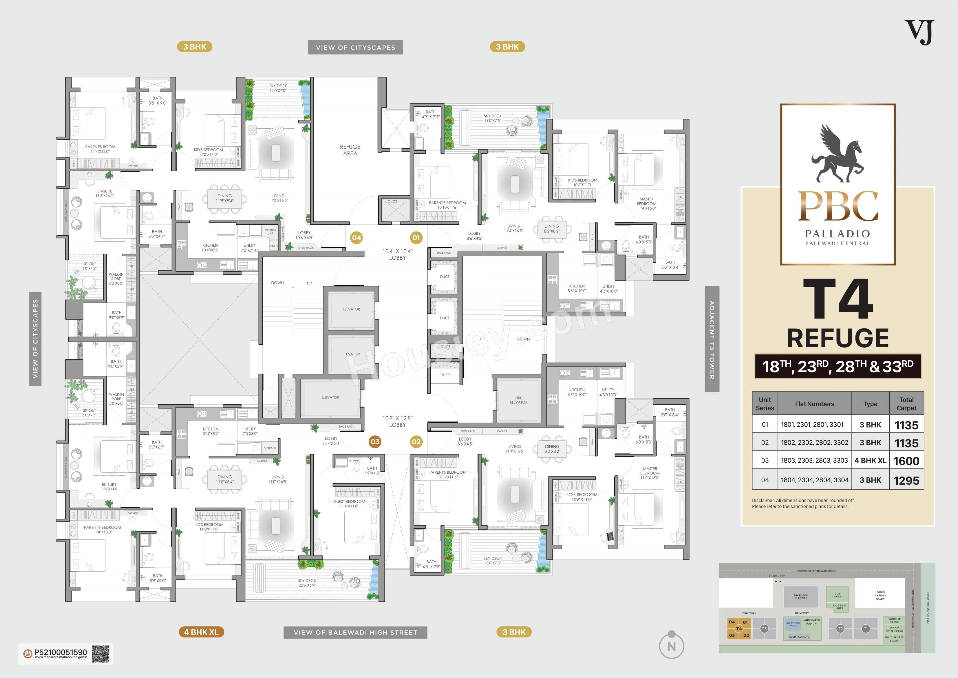 VJ Palladio Balewadi Central Floor plan 14