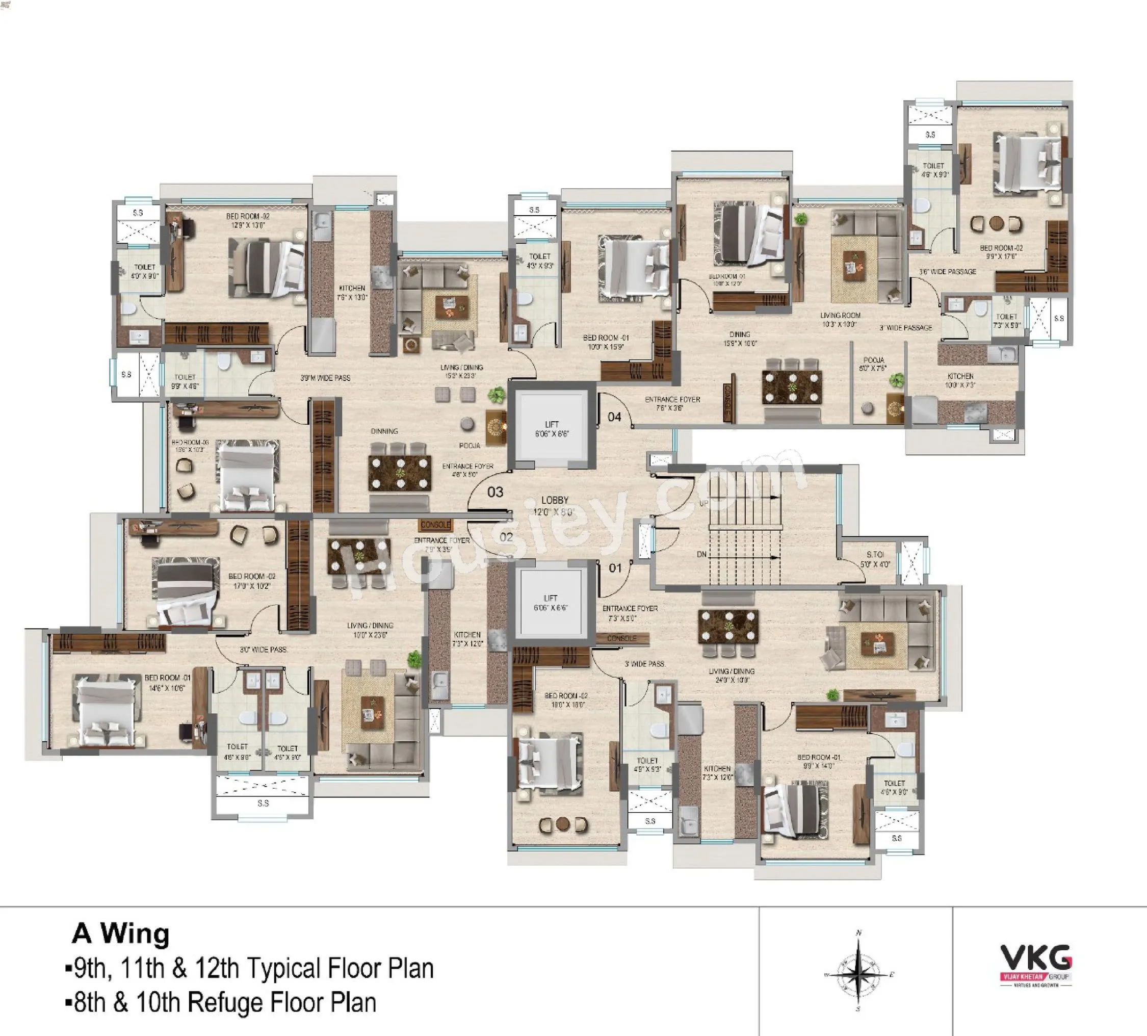 VKG Krishna Residences Floor plan 2