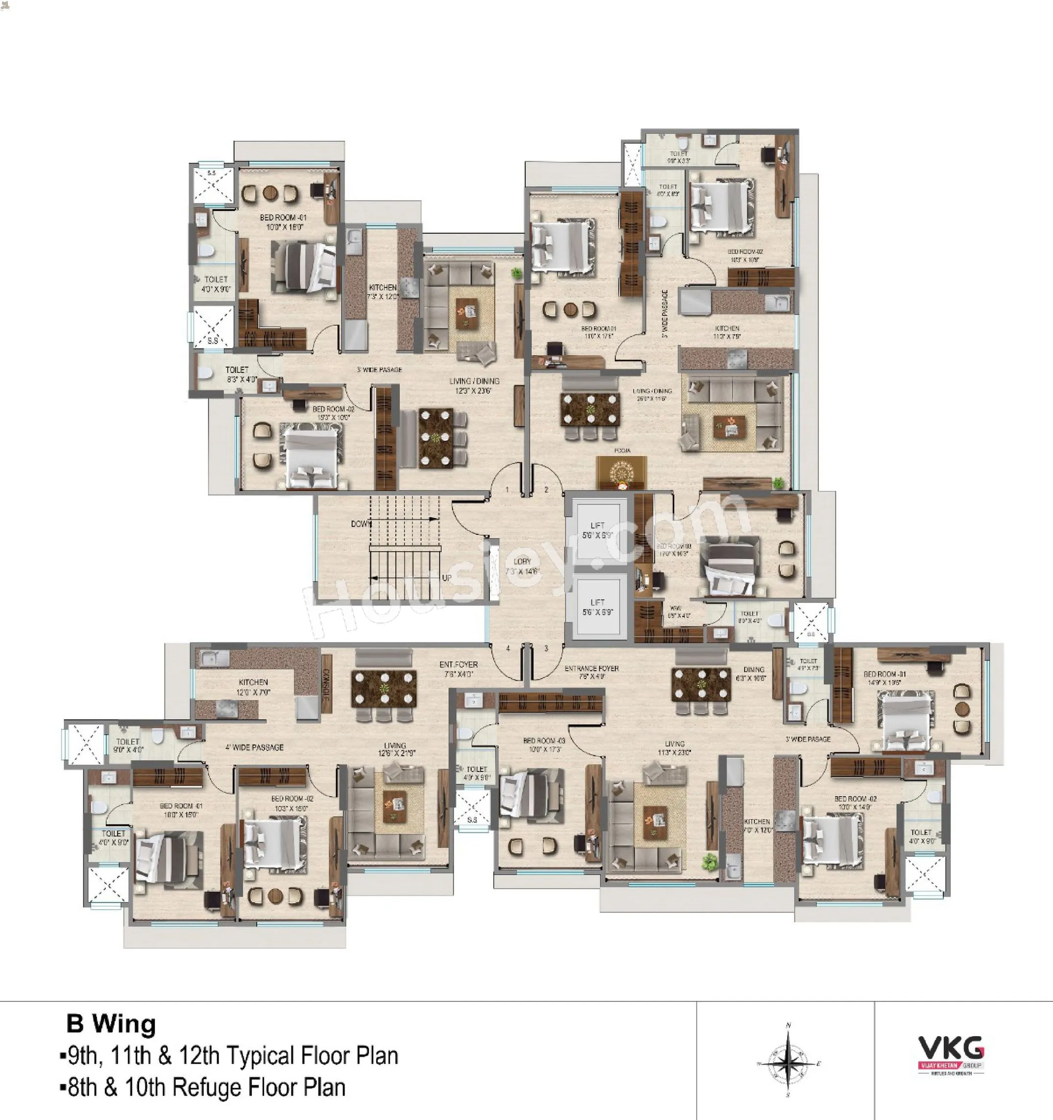 VKG Krishna Residences Floor plan 1