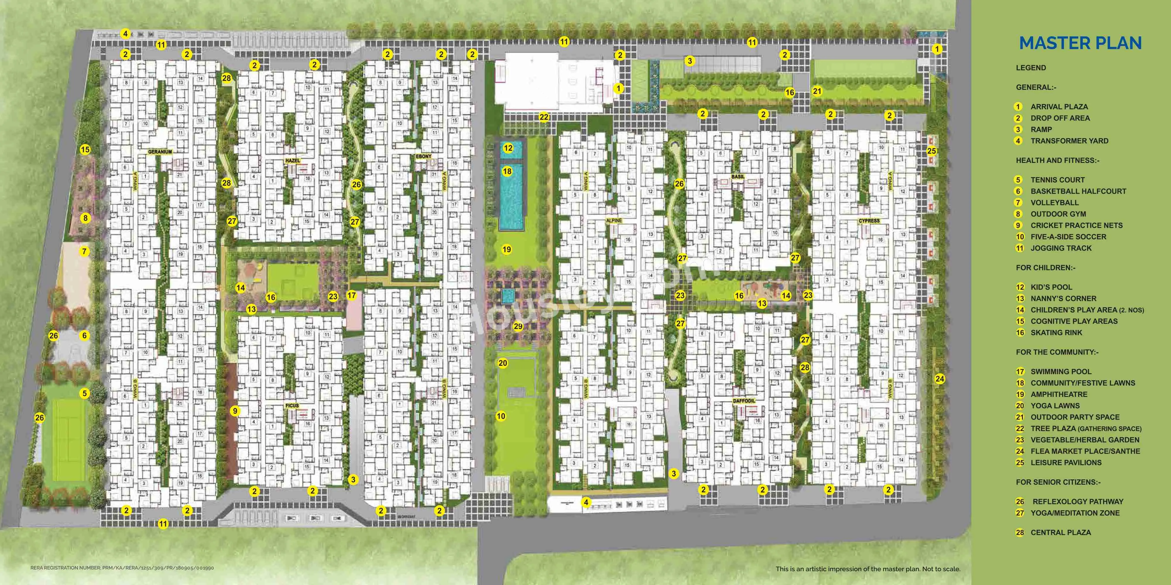 Vaishnavi Serene Master Plan