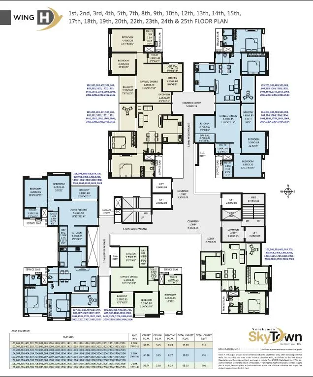 Vardhaman Skytown Floor plan 2