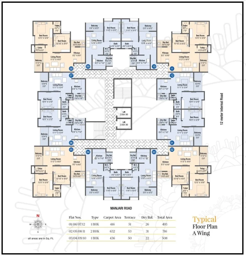 Vastushree Diona Floor Plan