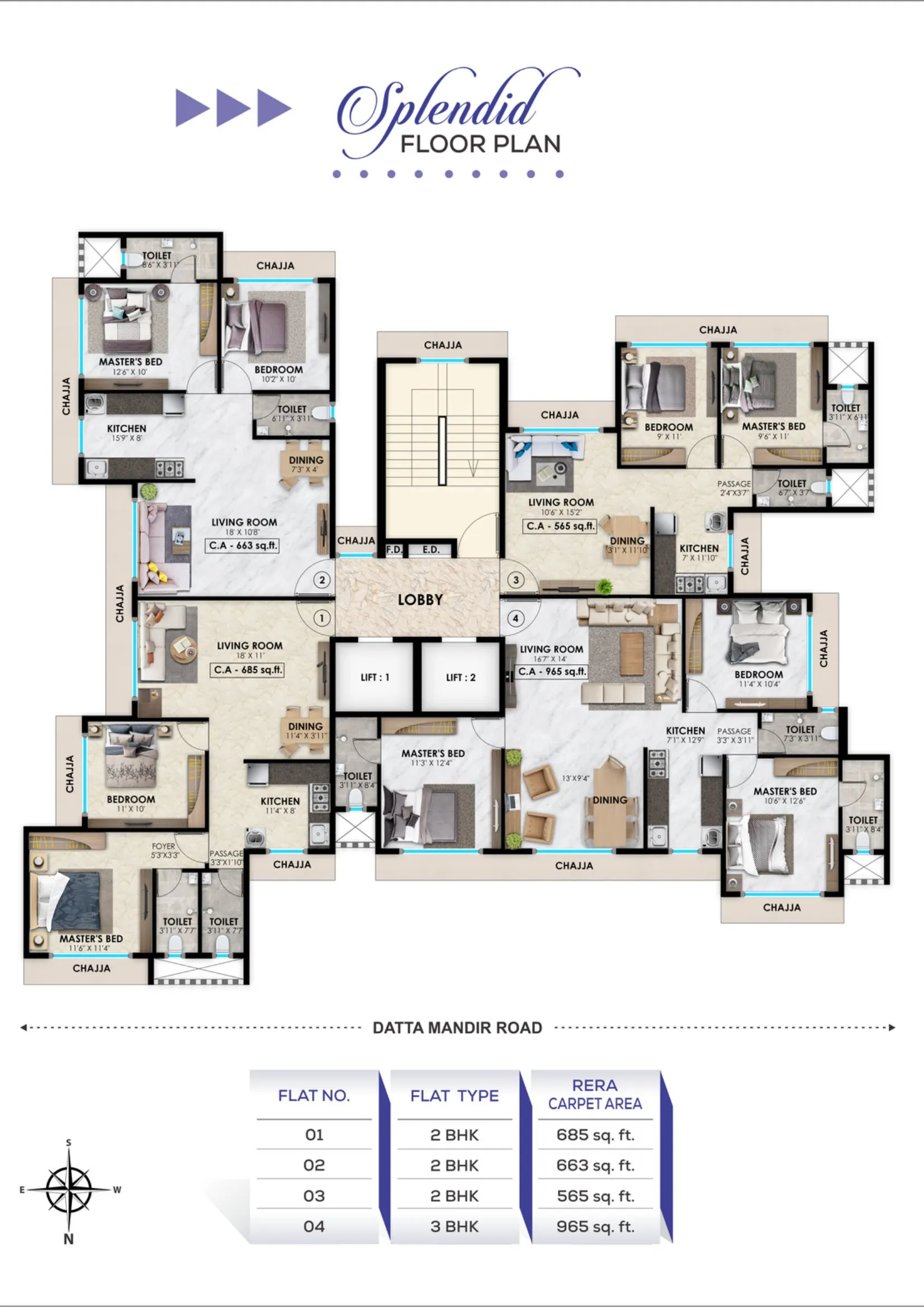 Vasundhara Paradise Floor plan 3