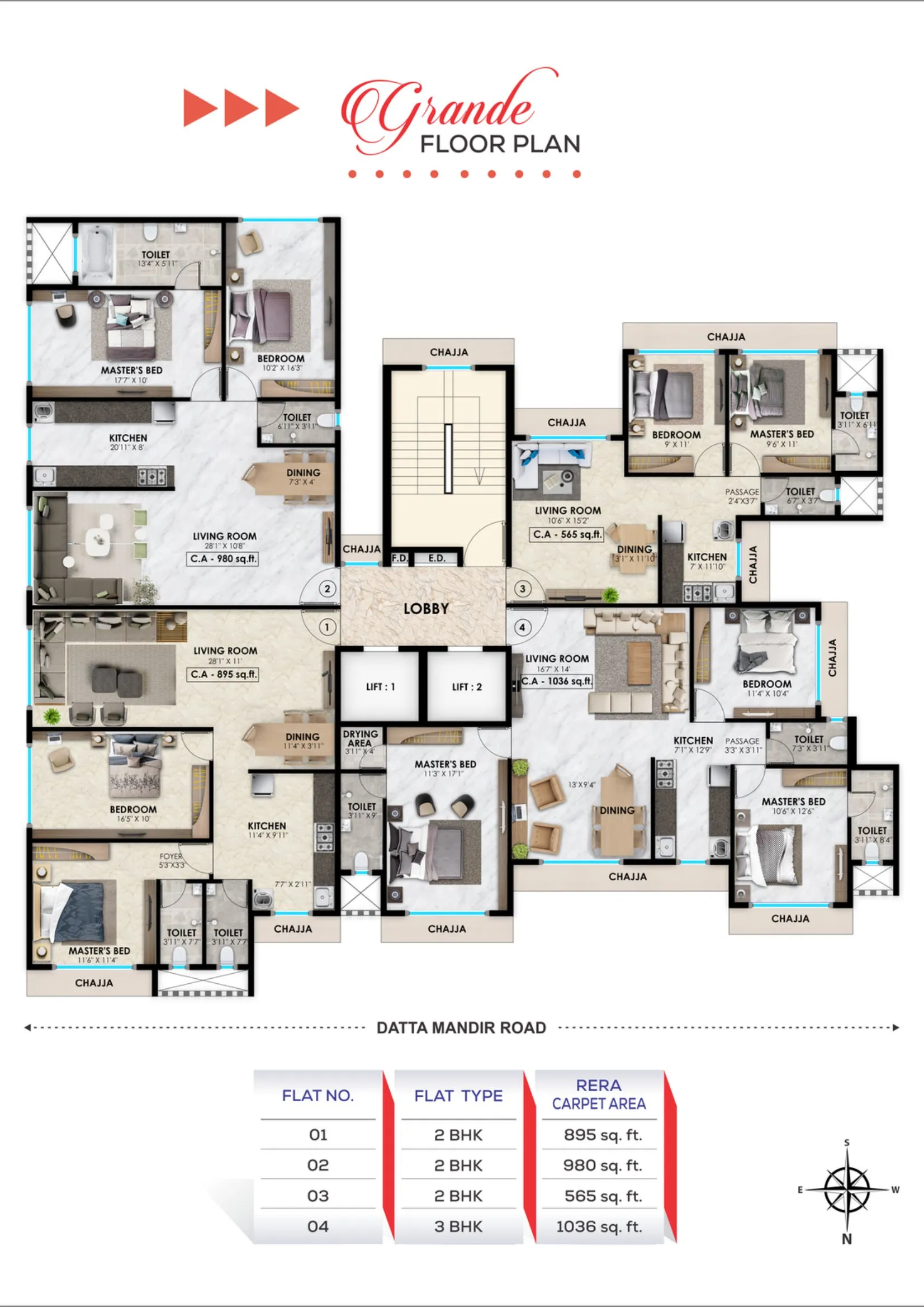 Vasundhara Paradise Floor plan 4