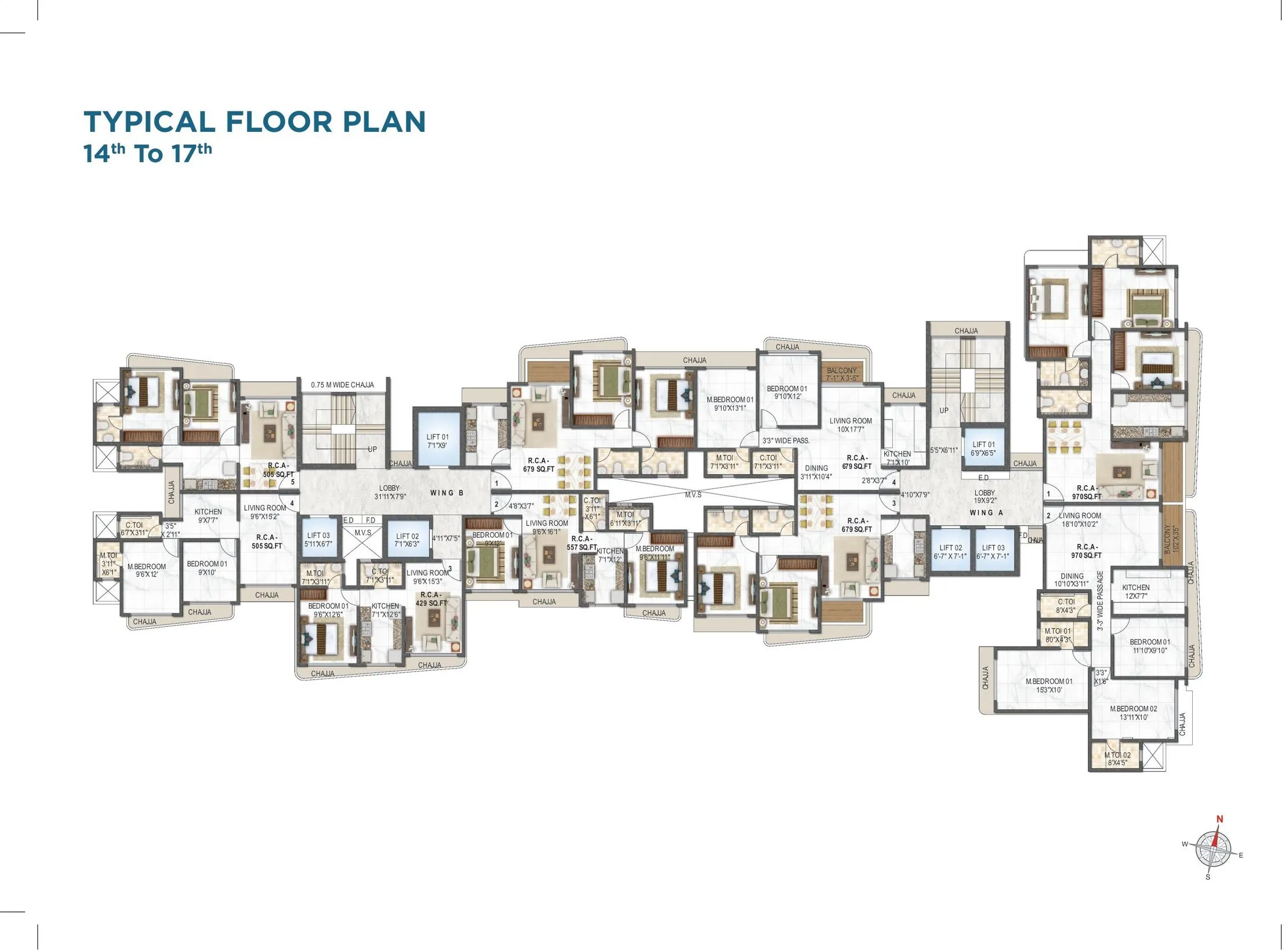 Vaswani Vista One Floor Plan