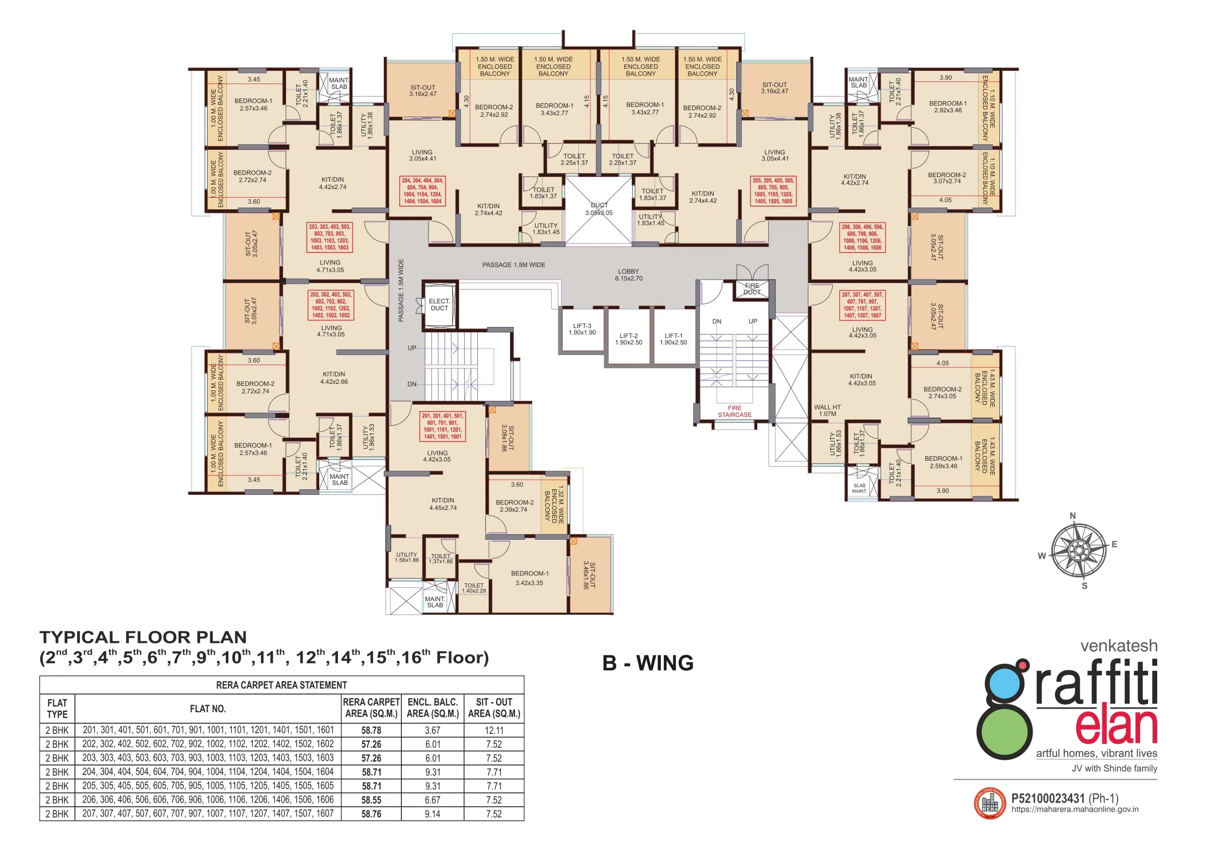 Venkatesh Graffiti Elan Floor plan 2
