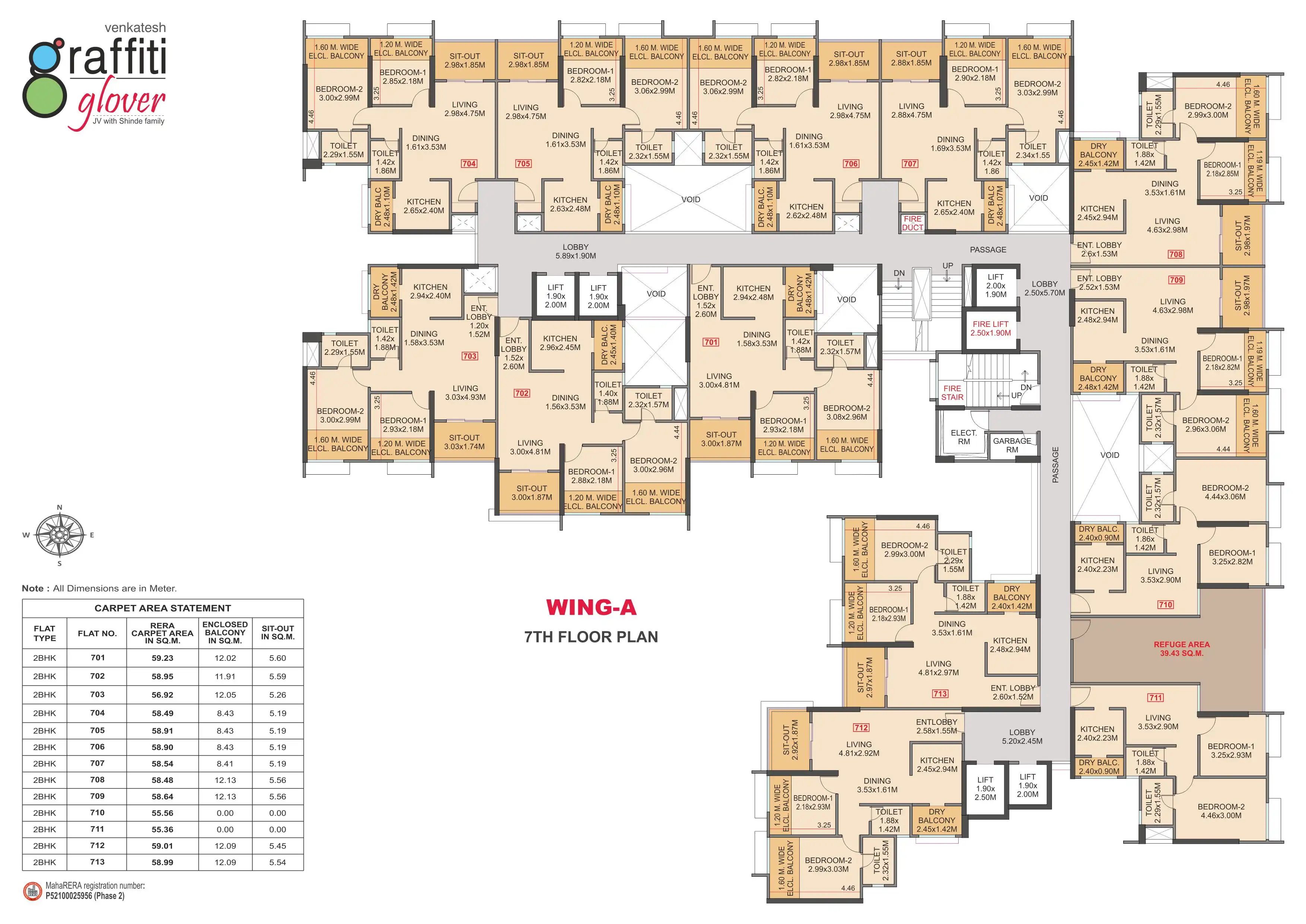 Venkatesh Graffiti Glover Floor plan 1