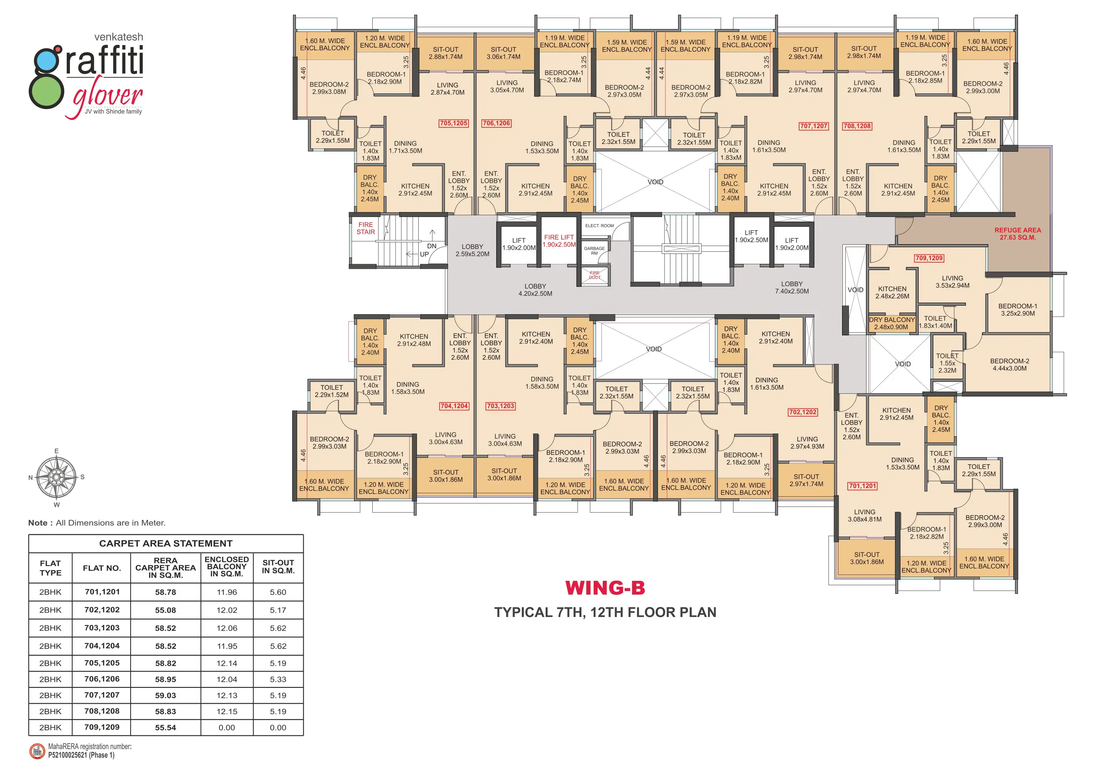 Venkatesh Graffiti Glover Floor plan 3