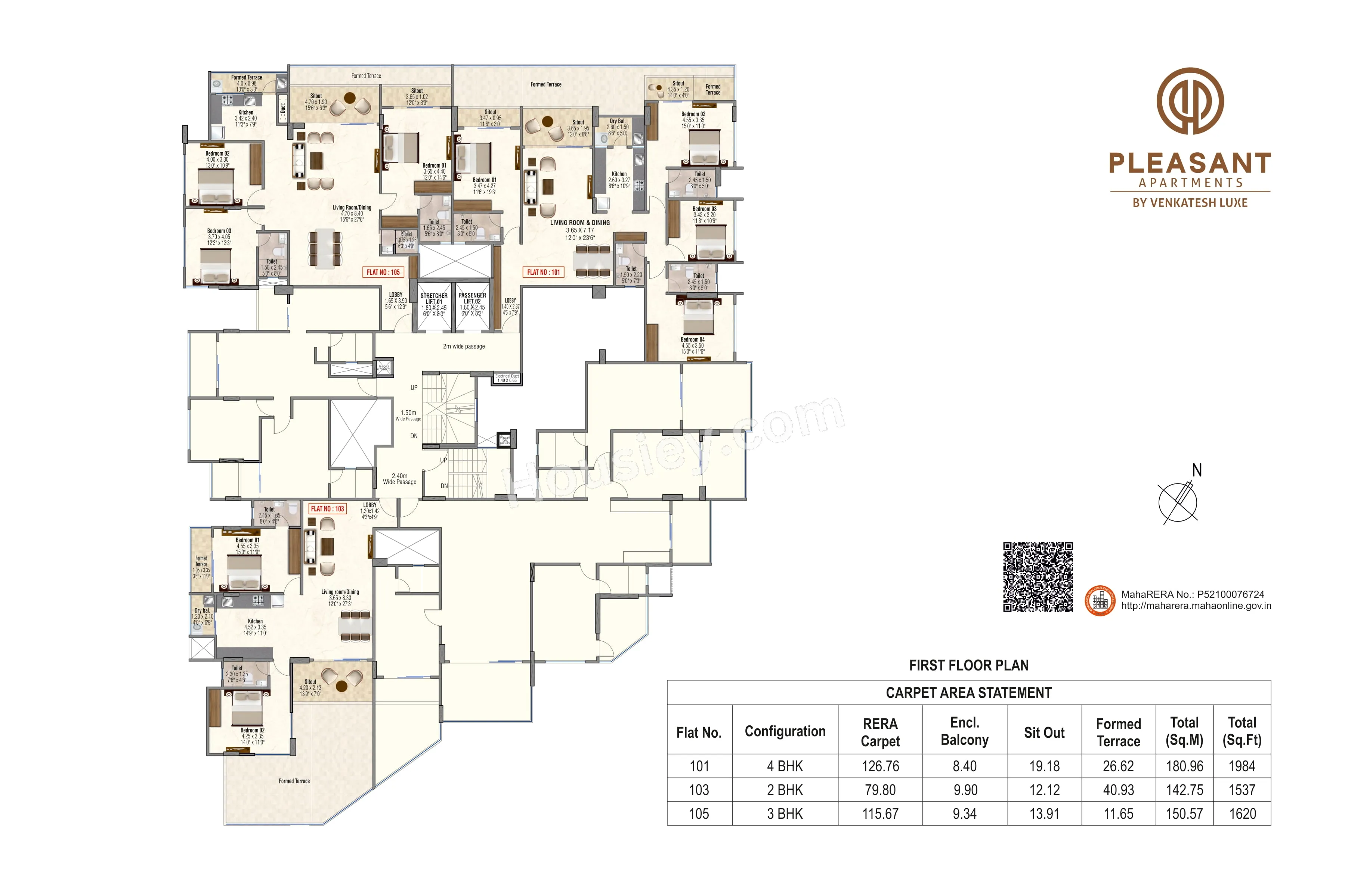 Venkatesh Pleasant Floor plan 1