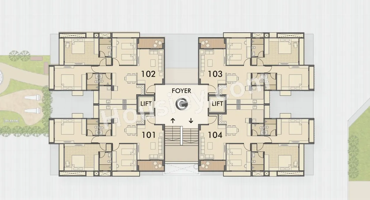 Excel Vivekanand Arise Floor plan 3