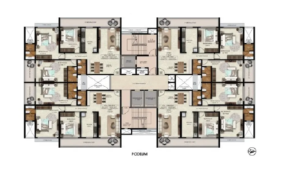 Yogakshema Residency Floor plan 1