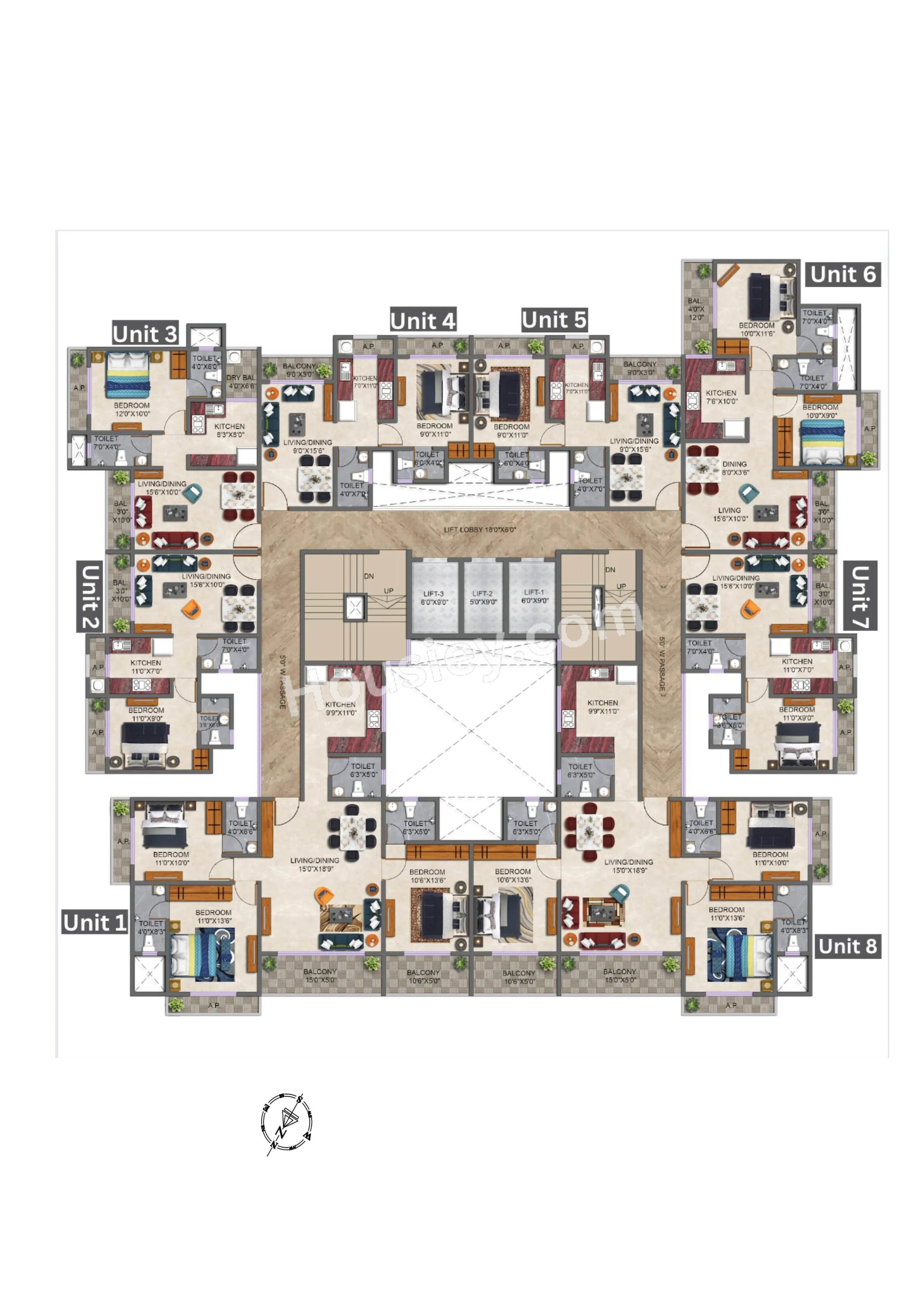 Zar Landmark Floor plan 2