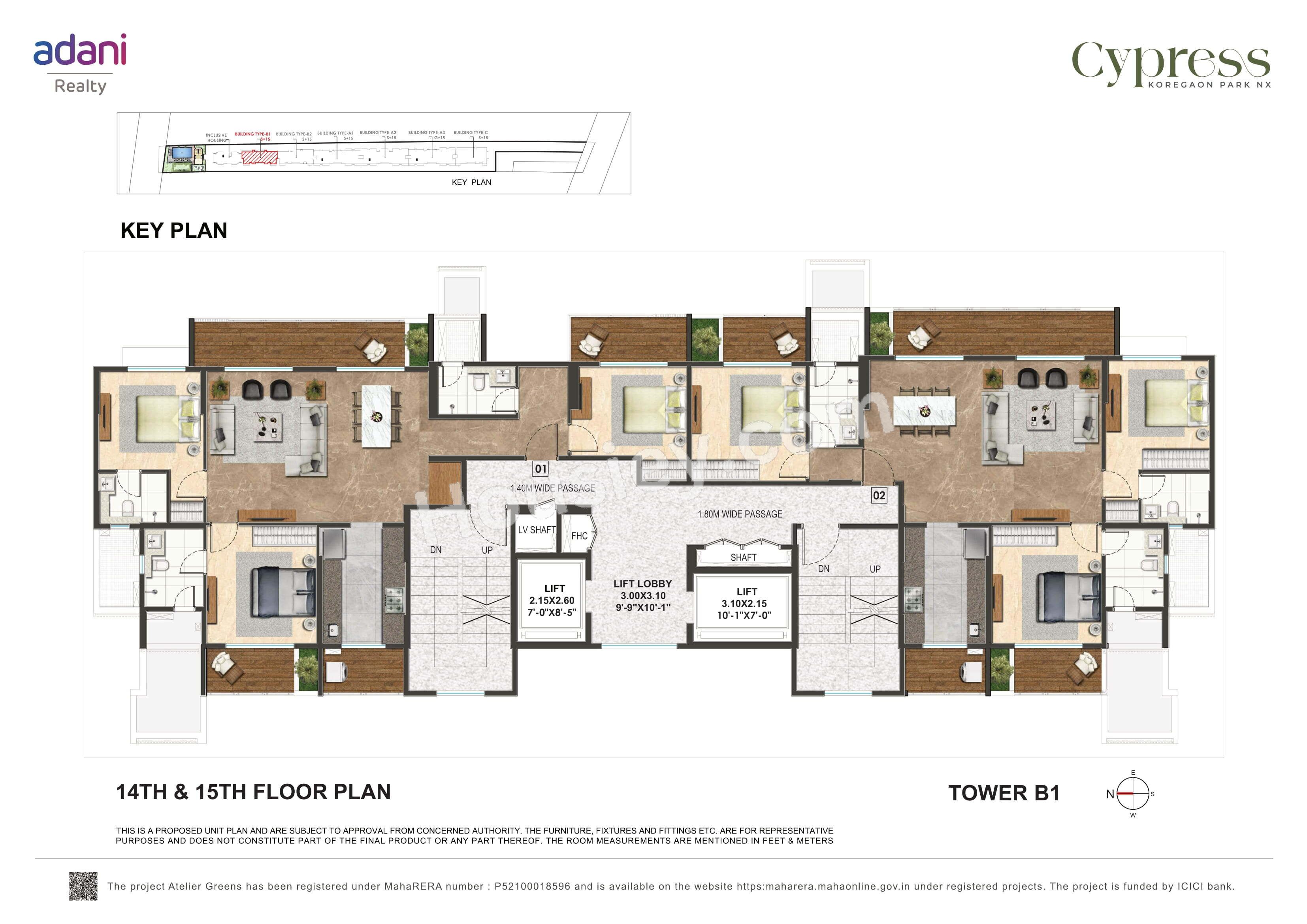 Adani Atelier greens Floor plan 2