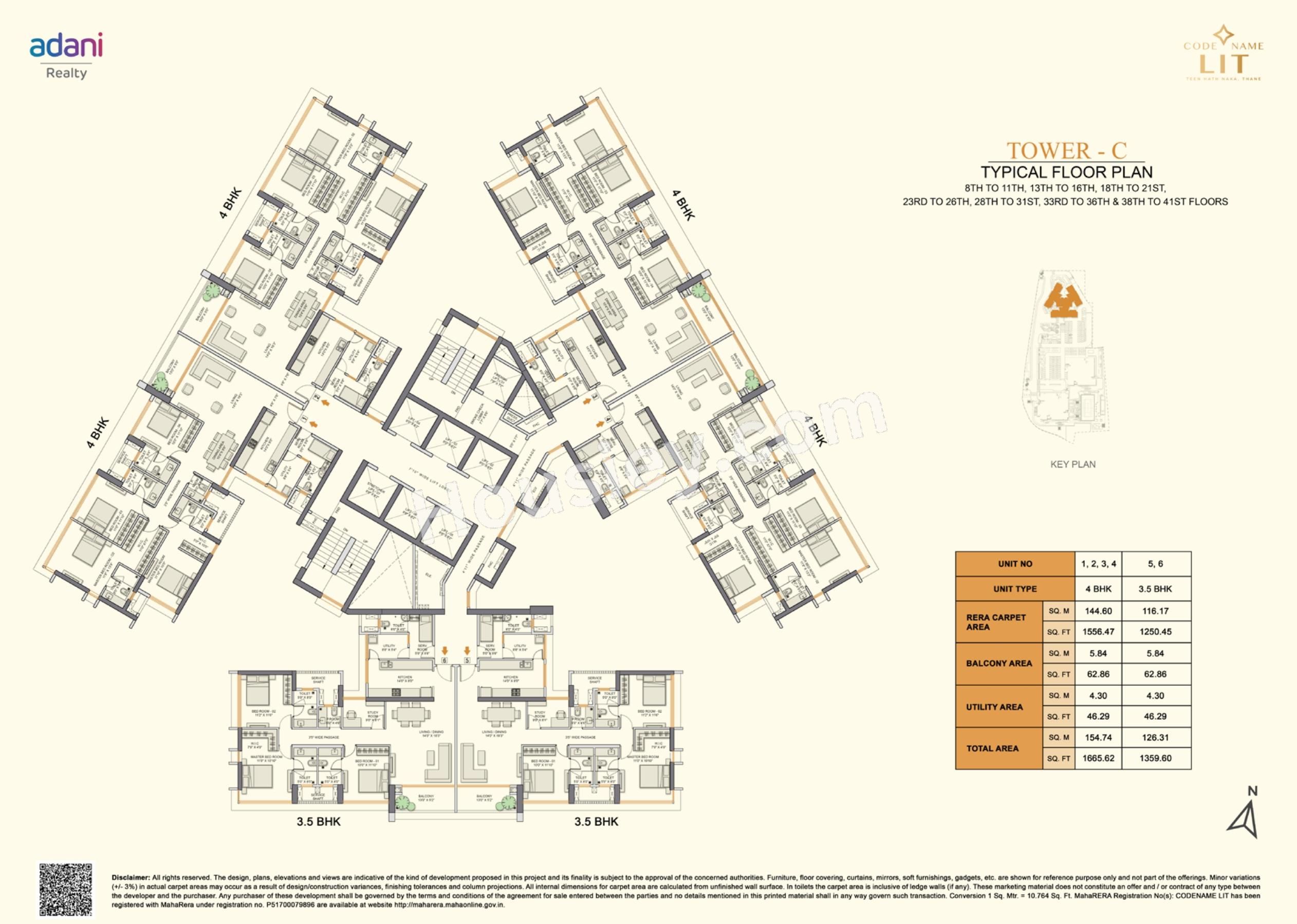 Adani Codename LIT Floor plan 3