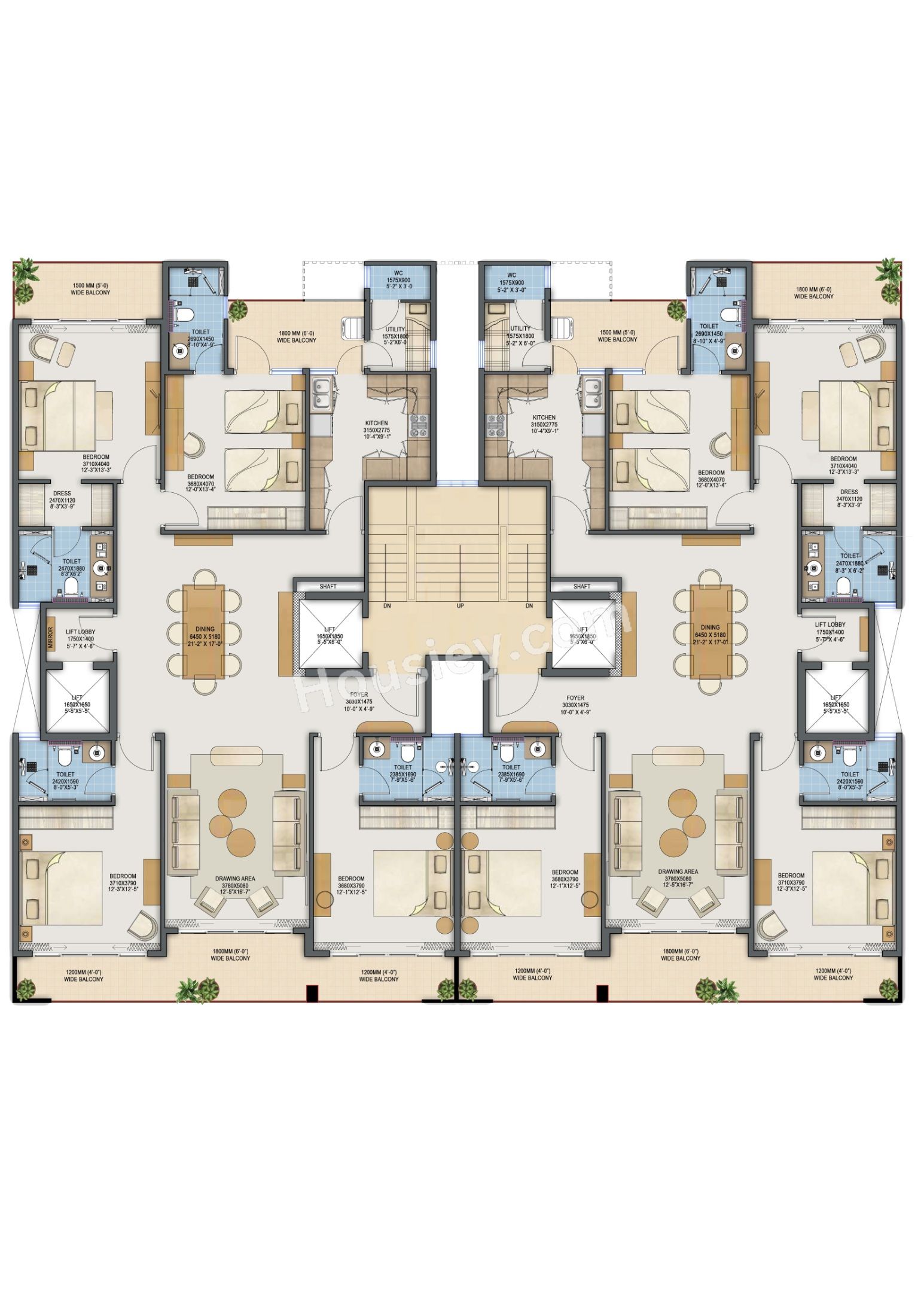 Adani Samsara Ivana Floor Plan