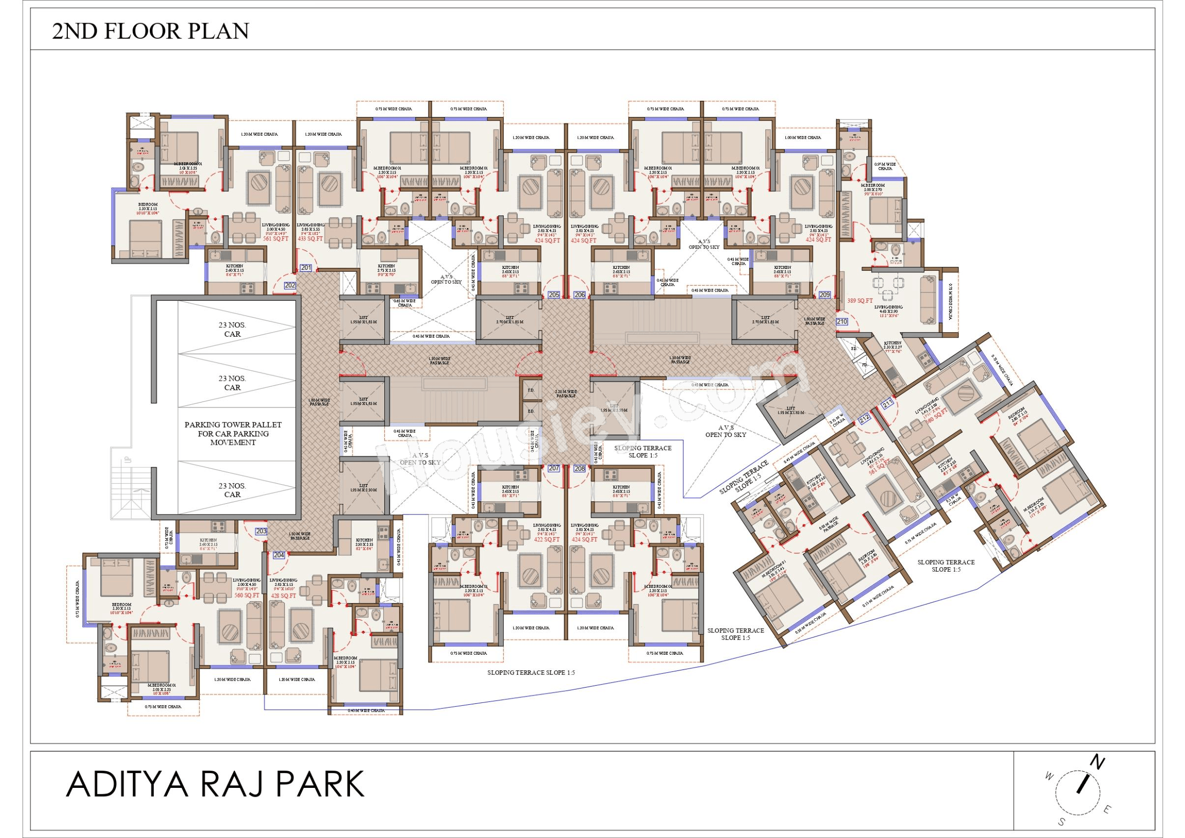 Adityaraj Park Floor plan 2