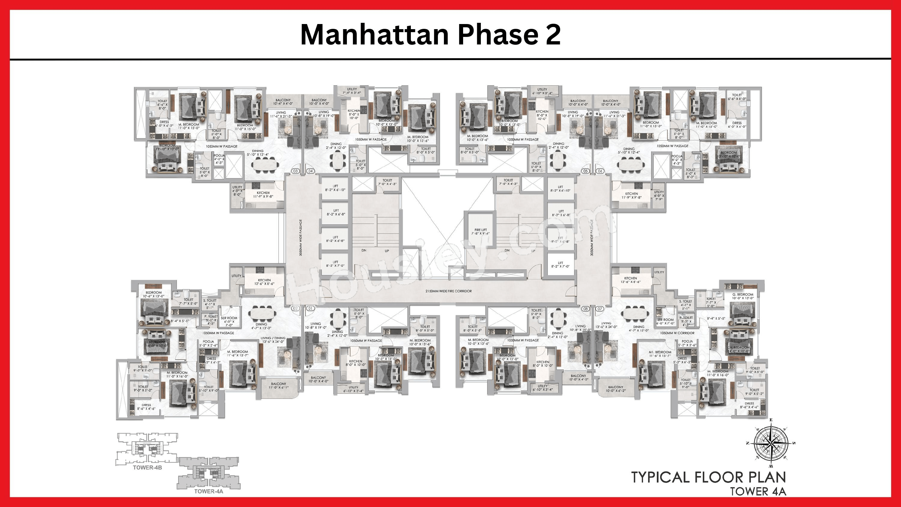 Ajmera Manhattan Floor plan 2