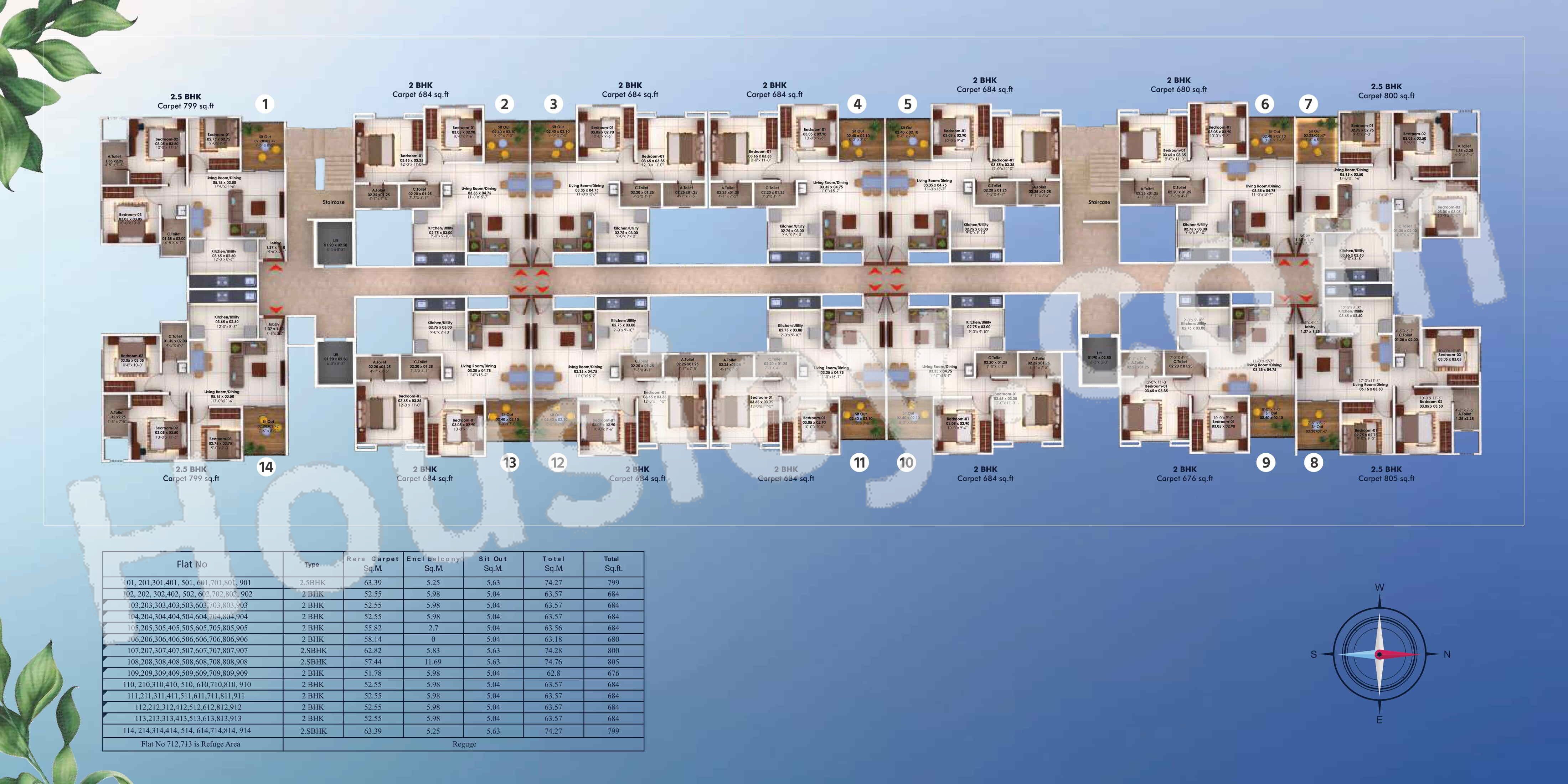 Aksha Ambar Floor Plan