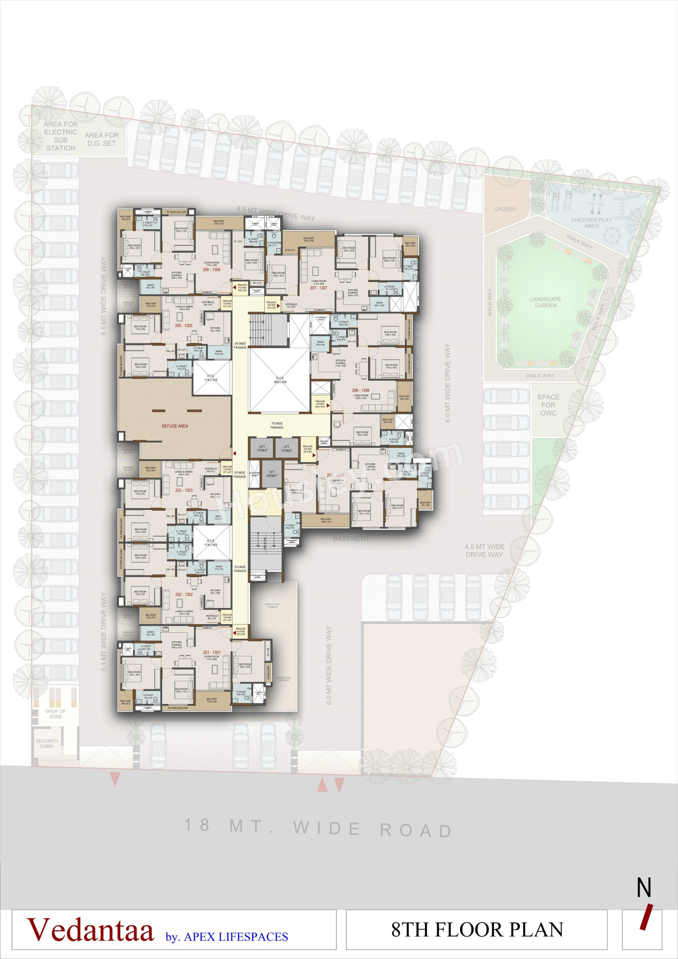 Apex Vedantaa Floor plan 3