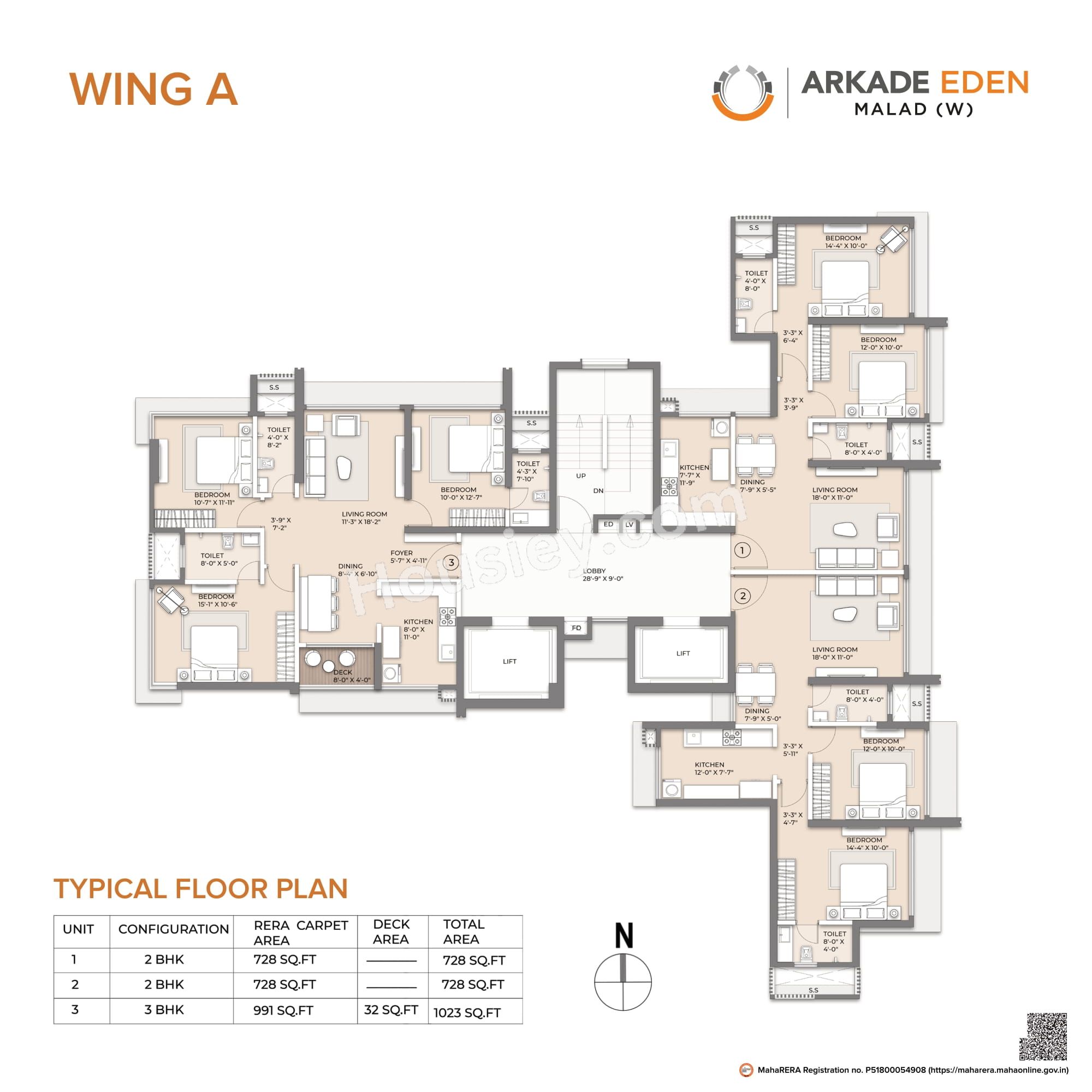 Arkade Eden Floor plan 1
