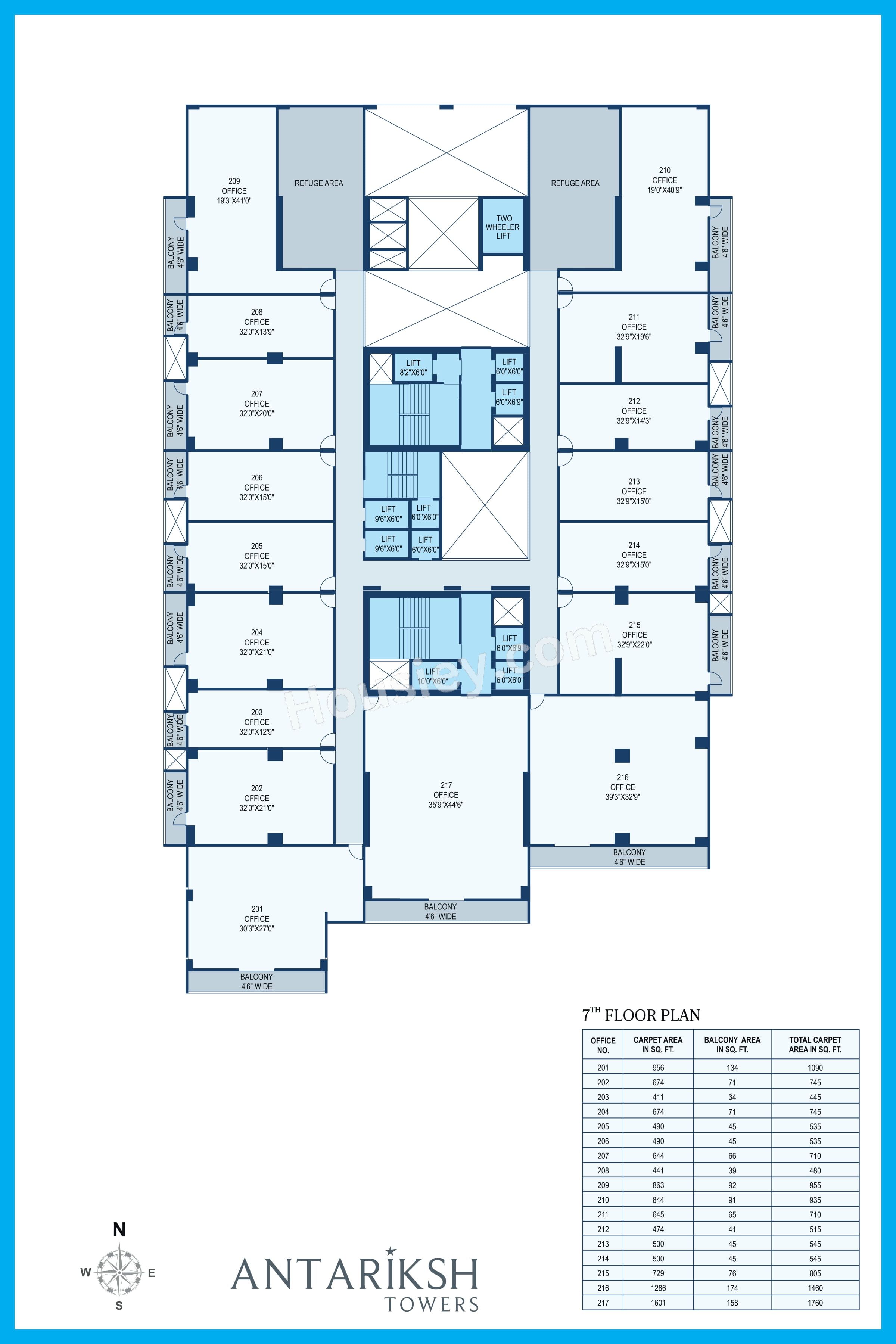 Aum Antariksh Towers Floor plan 2