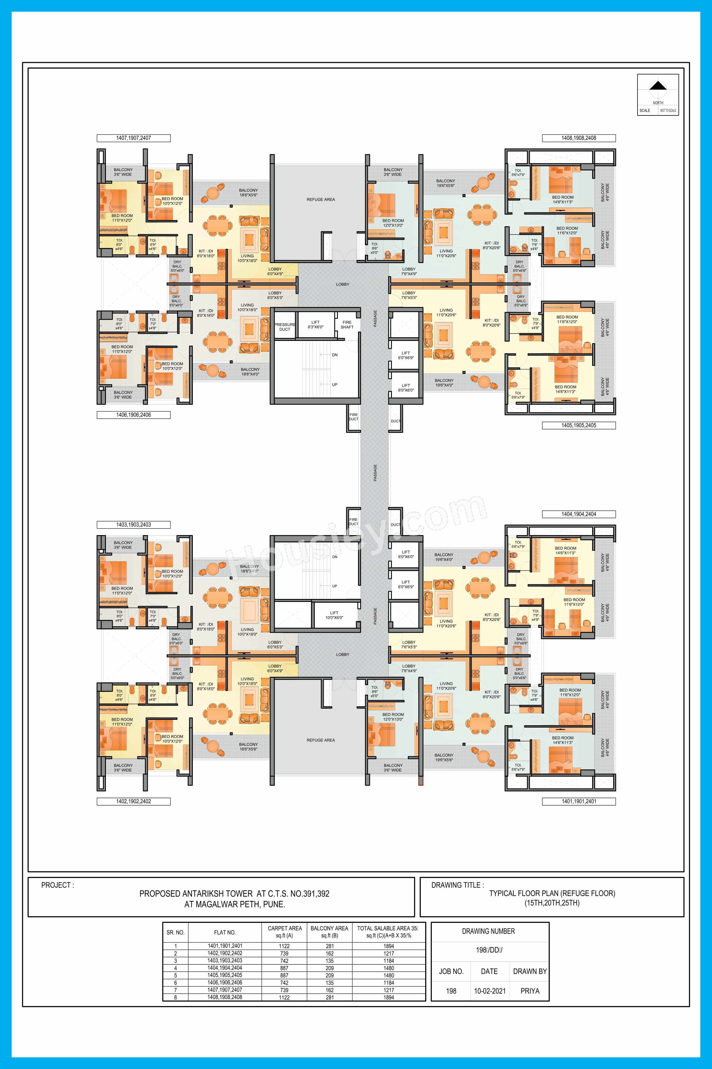 Aum Antariksh Towers Floor plan 4