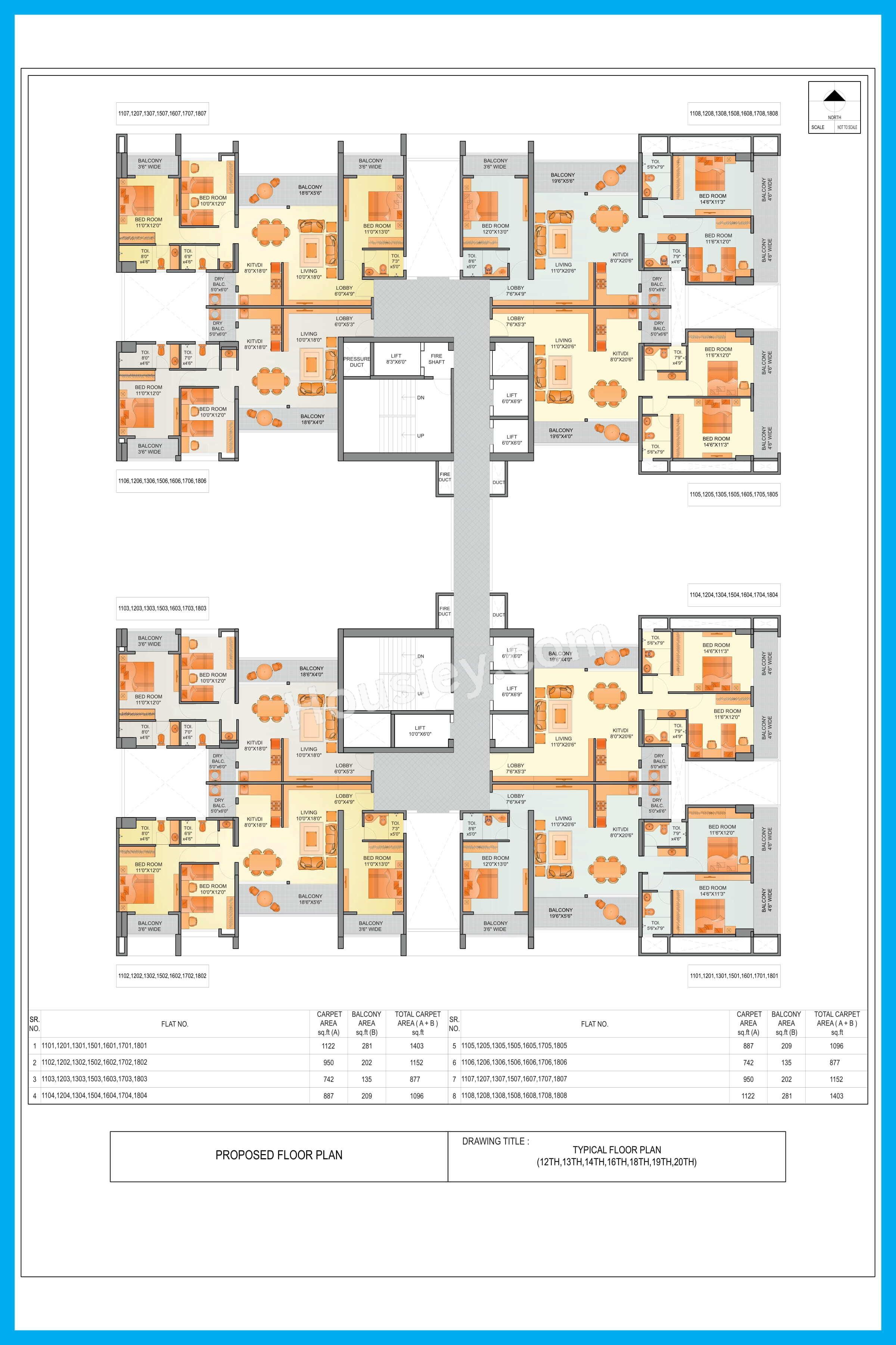 Aum Antariksh Towers Floor plan 6