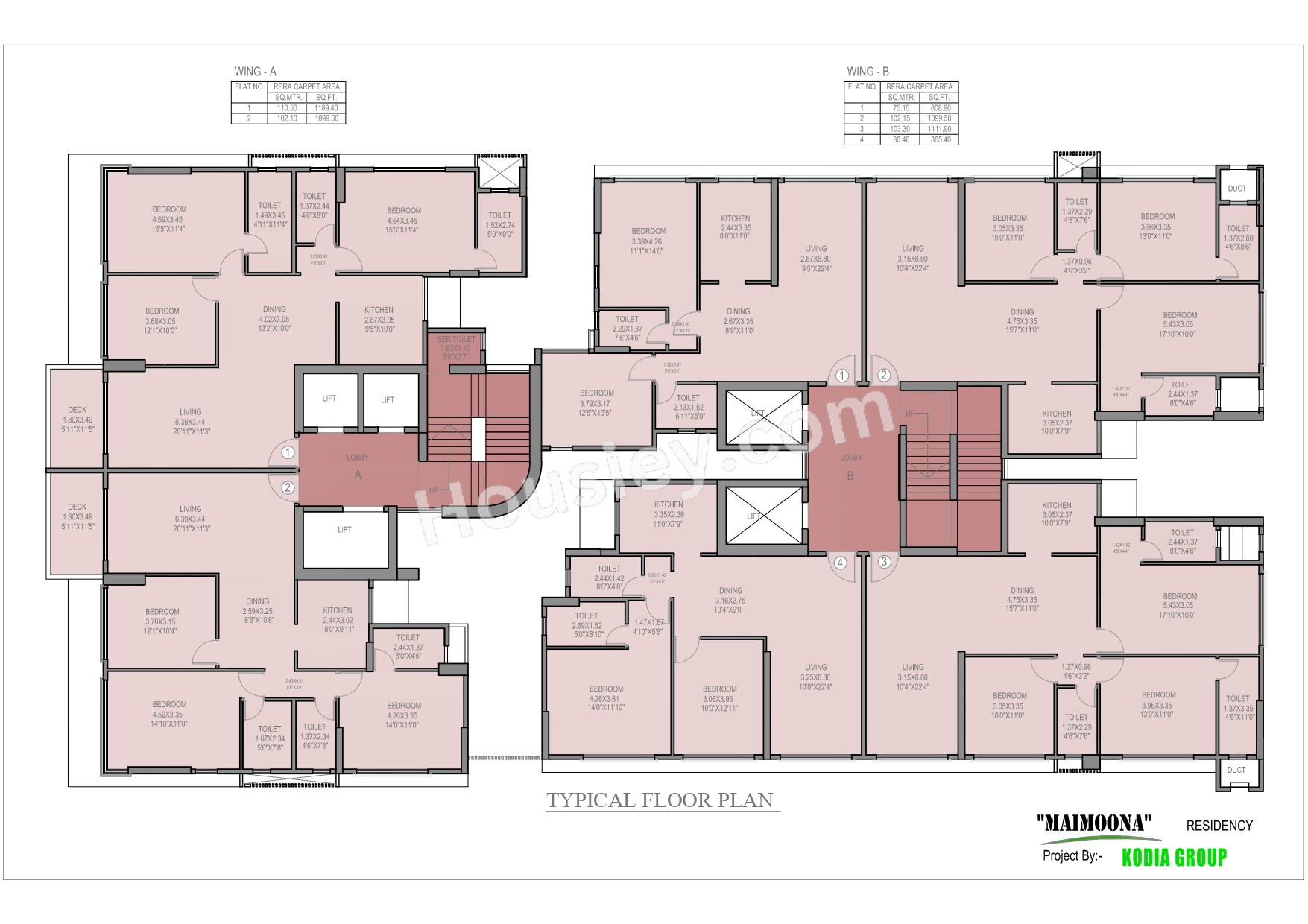 AVA Maimoona Residency Floor plan 3