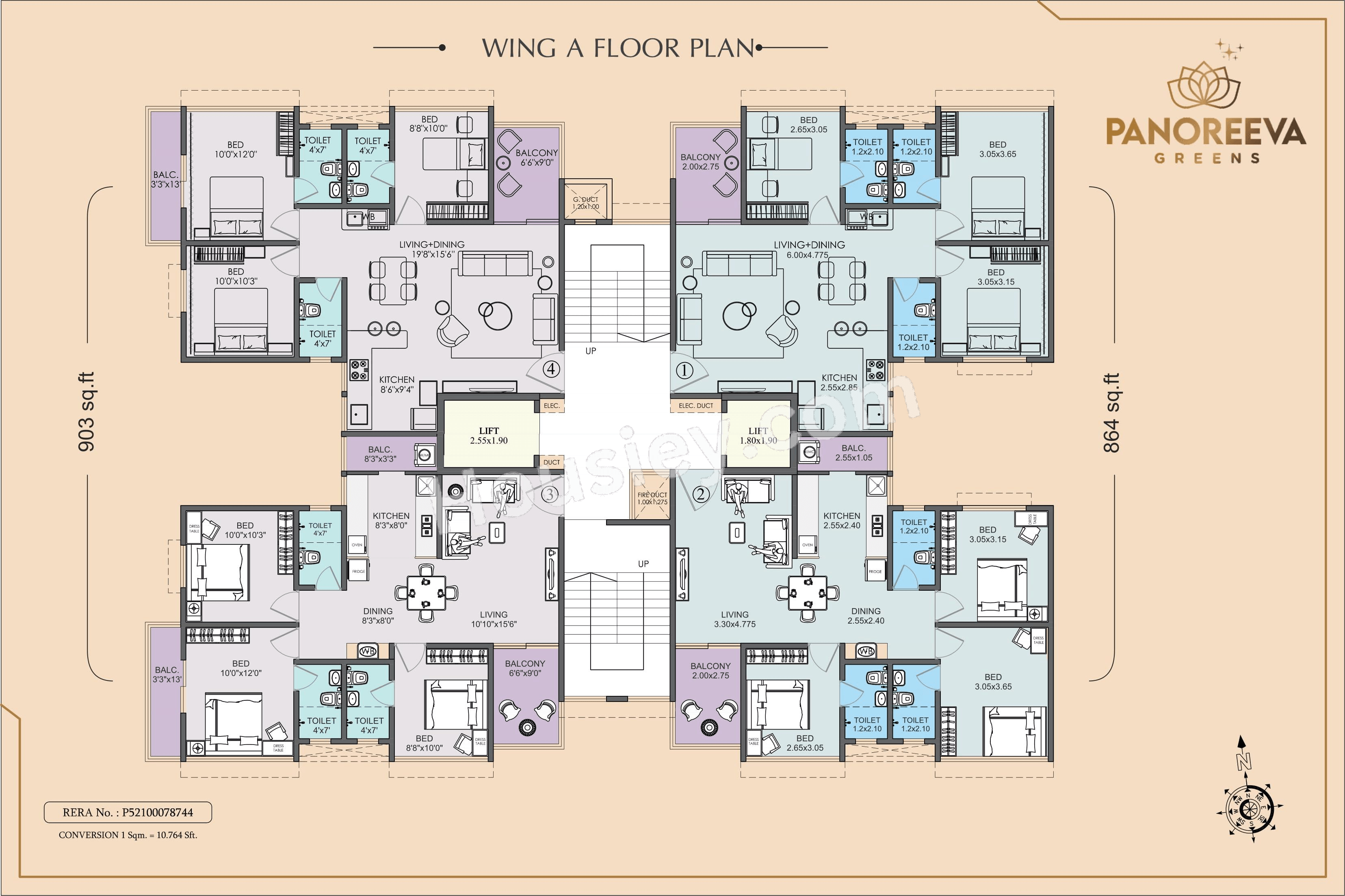 Avirat Panoreeva Greens Floor Plan