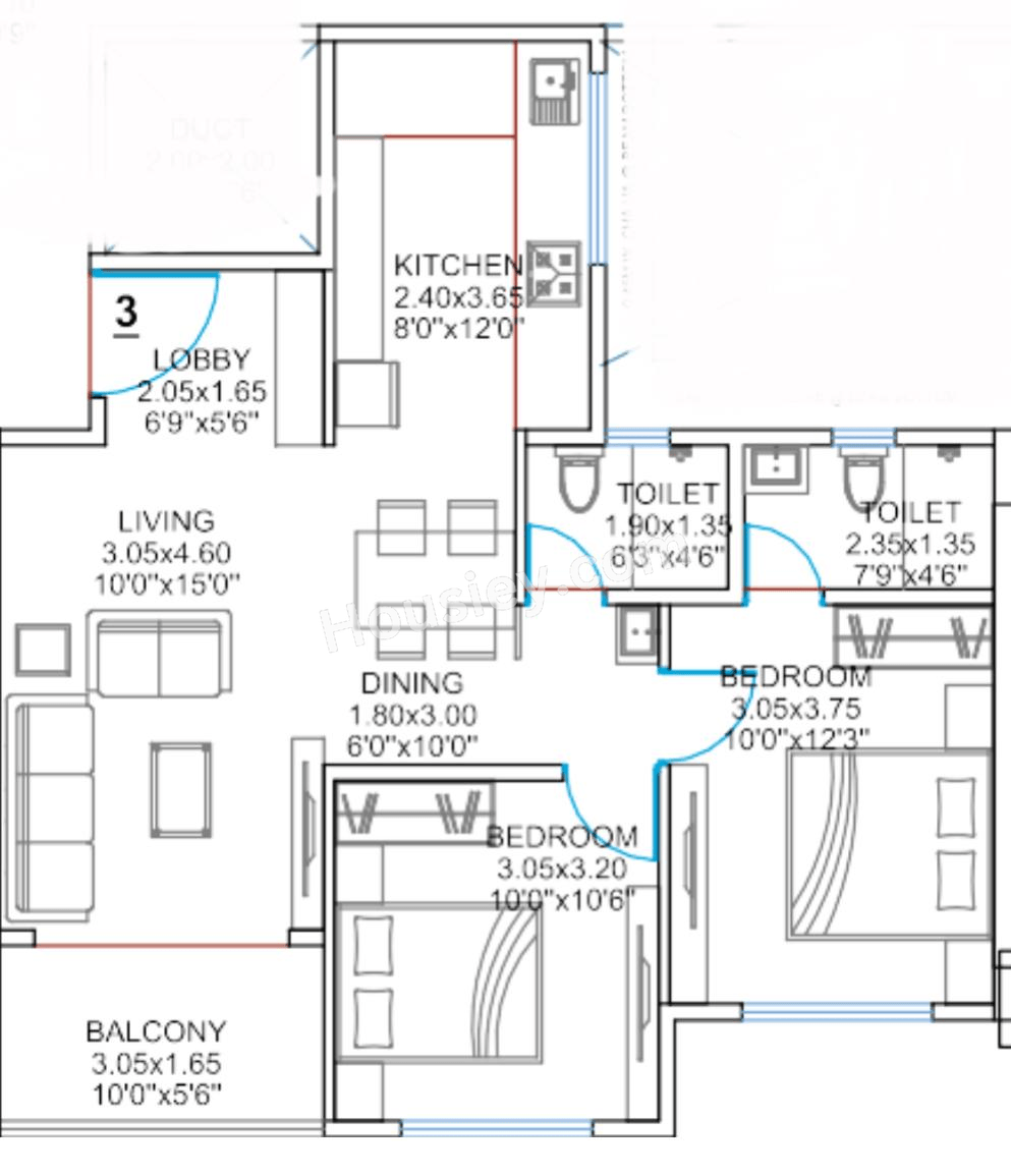 Balaji Oriana Nest Floor plan 6