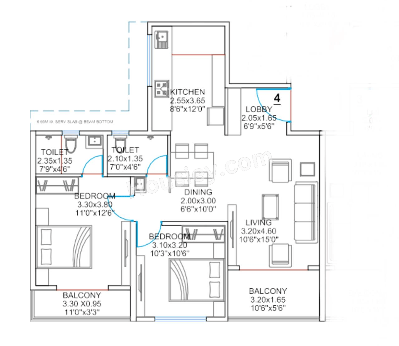 Balaji Oriana Nest Floor plan 7