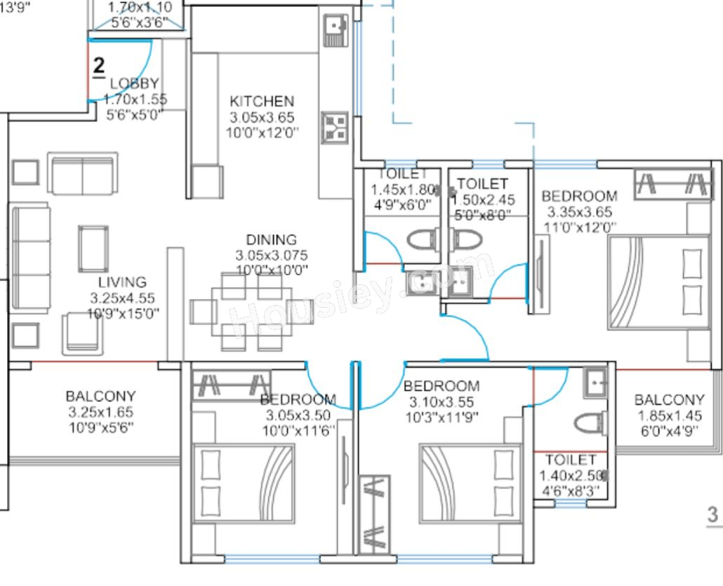 Balaji Oriana Nest Floor plan 8