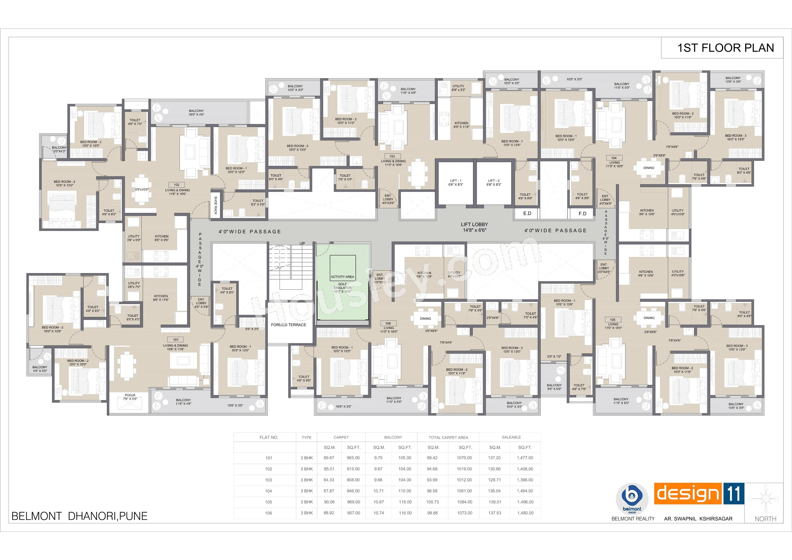 Belmont Skydale Floor plan 1