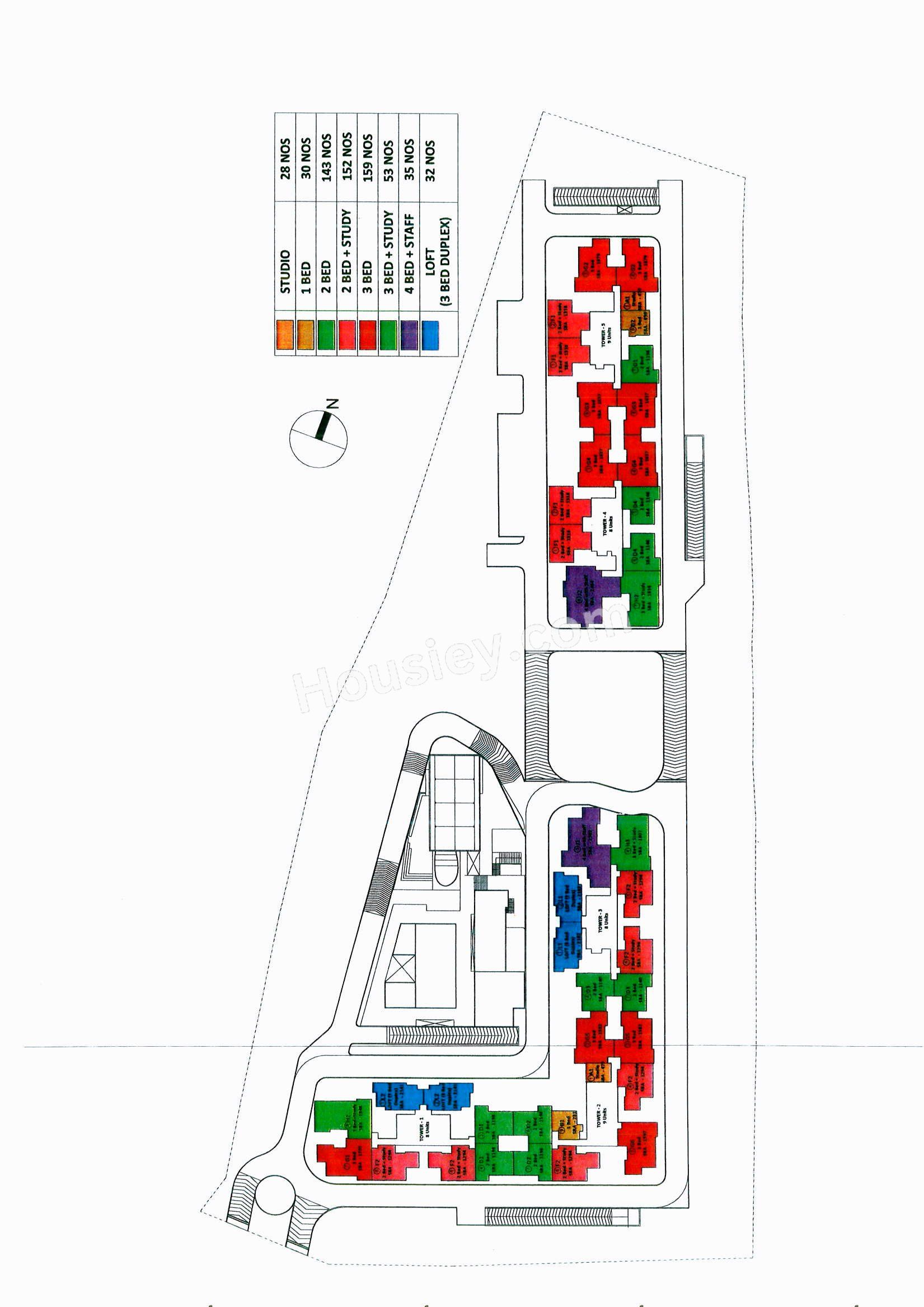 Bhartiya City Nikoo Homes 6 Floor plan 2