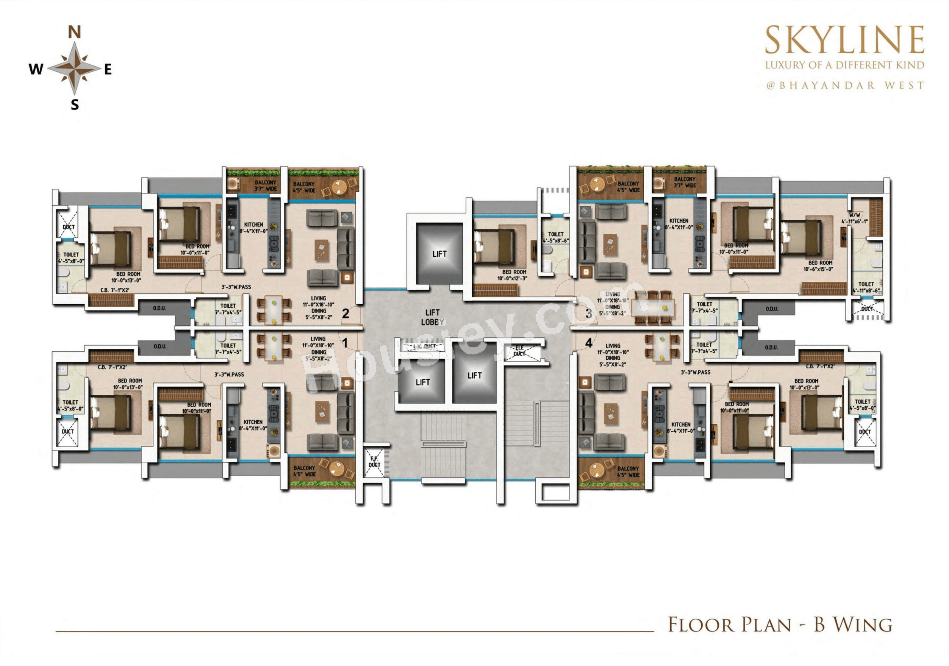 Bhutra Skyline Floor plan 2