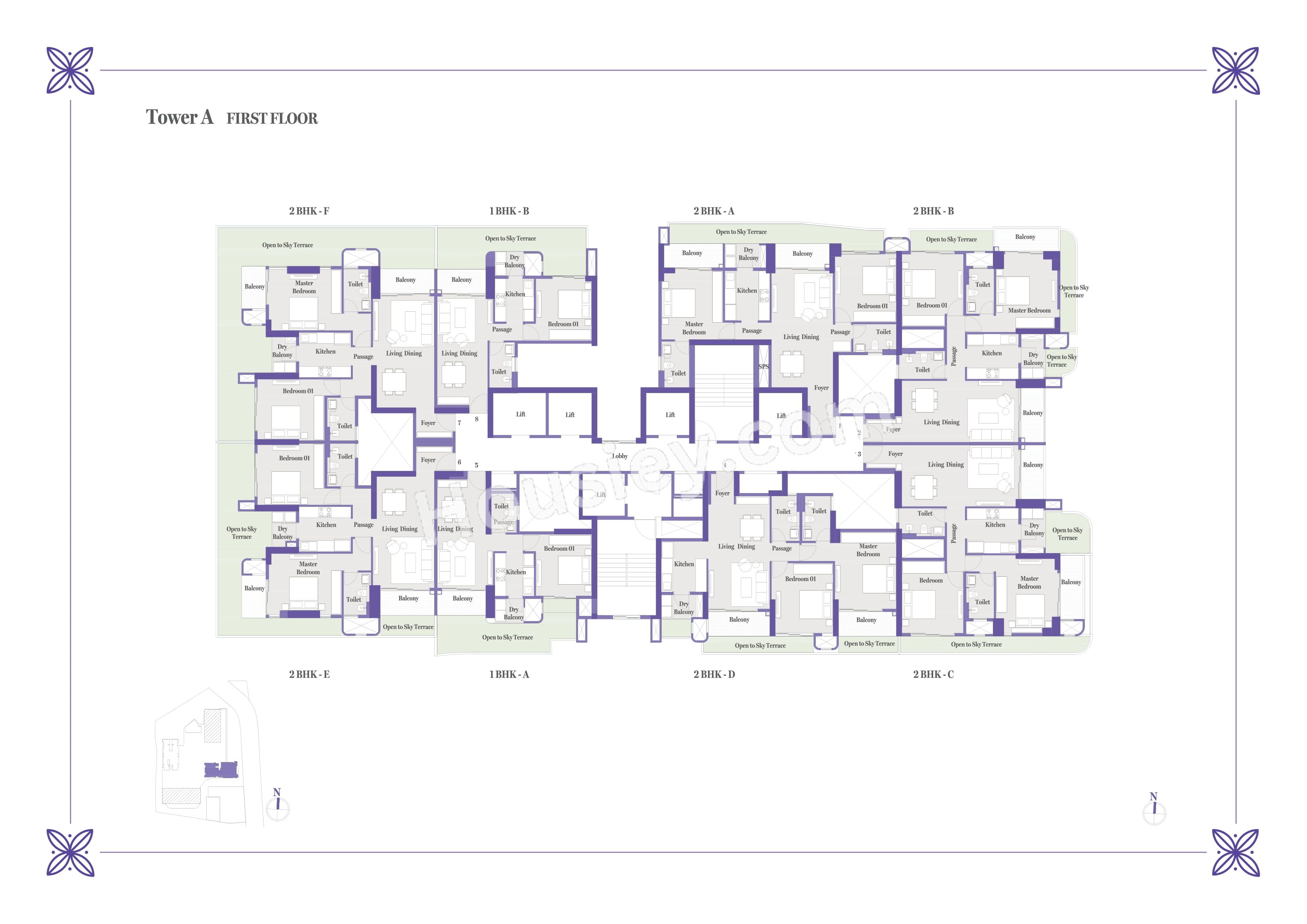 Birla Punya Floor plan 1