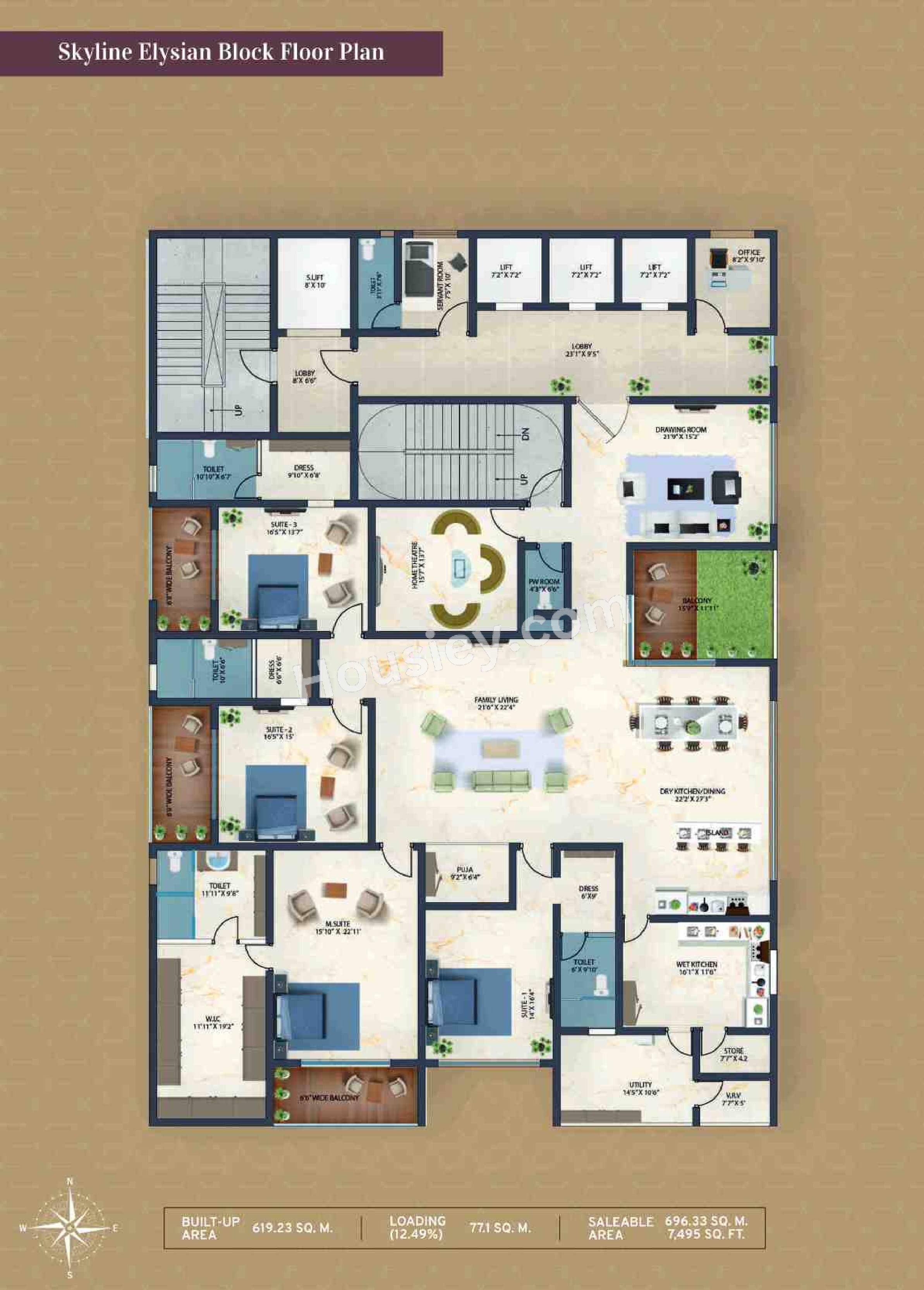 Candeur Skyline Floor plan 2
