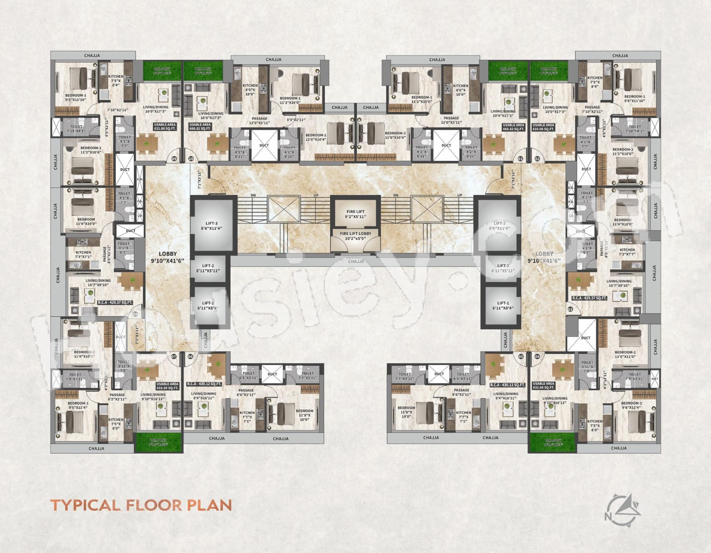 DGS Sheetal Kiara Floor plan 1