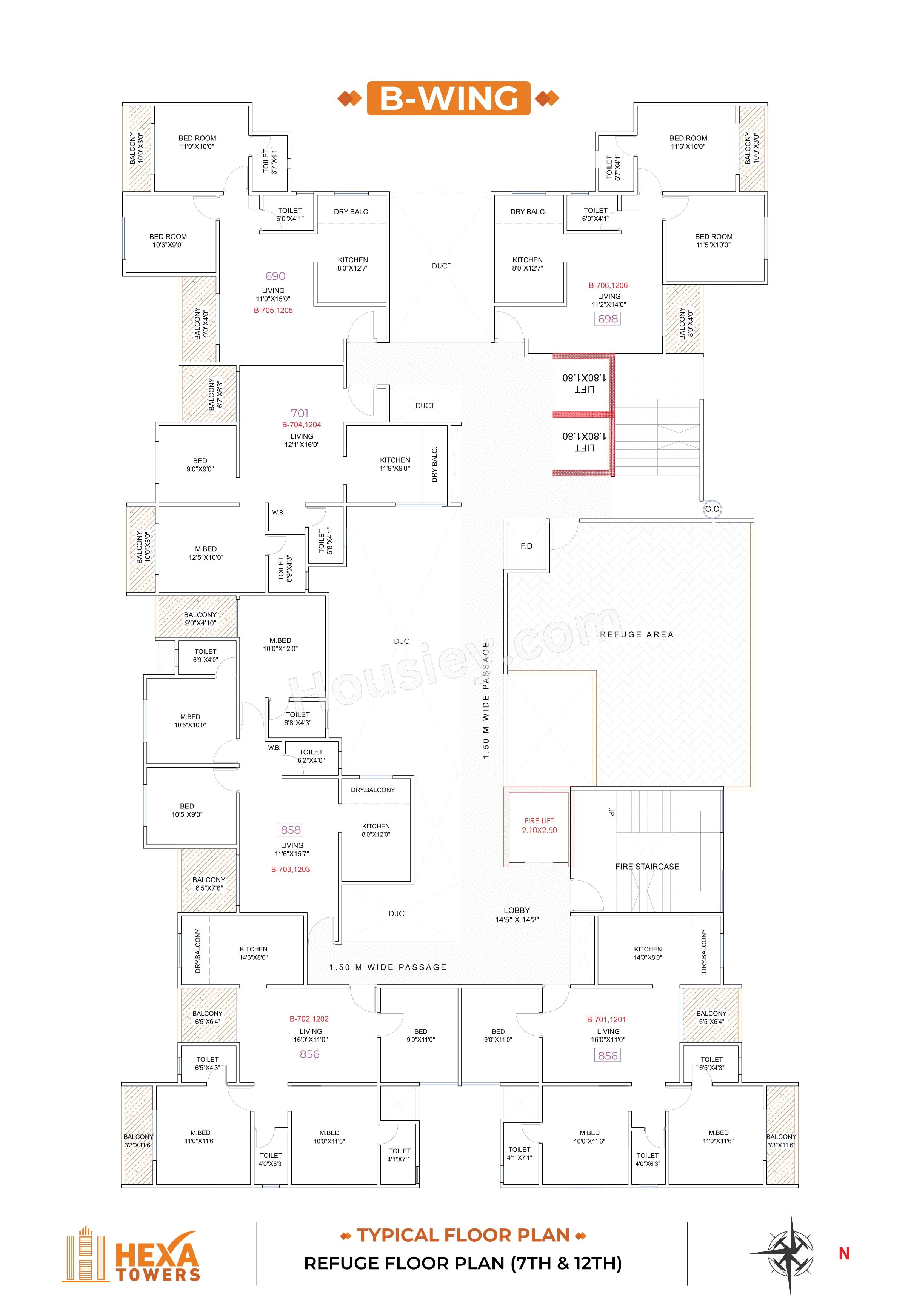 DML Hexa Towers Floor plan 1