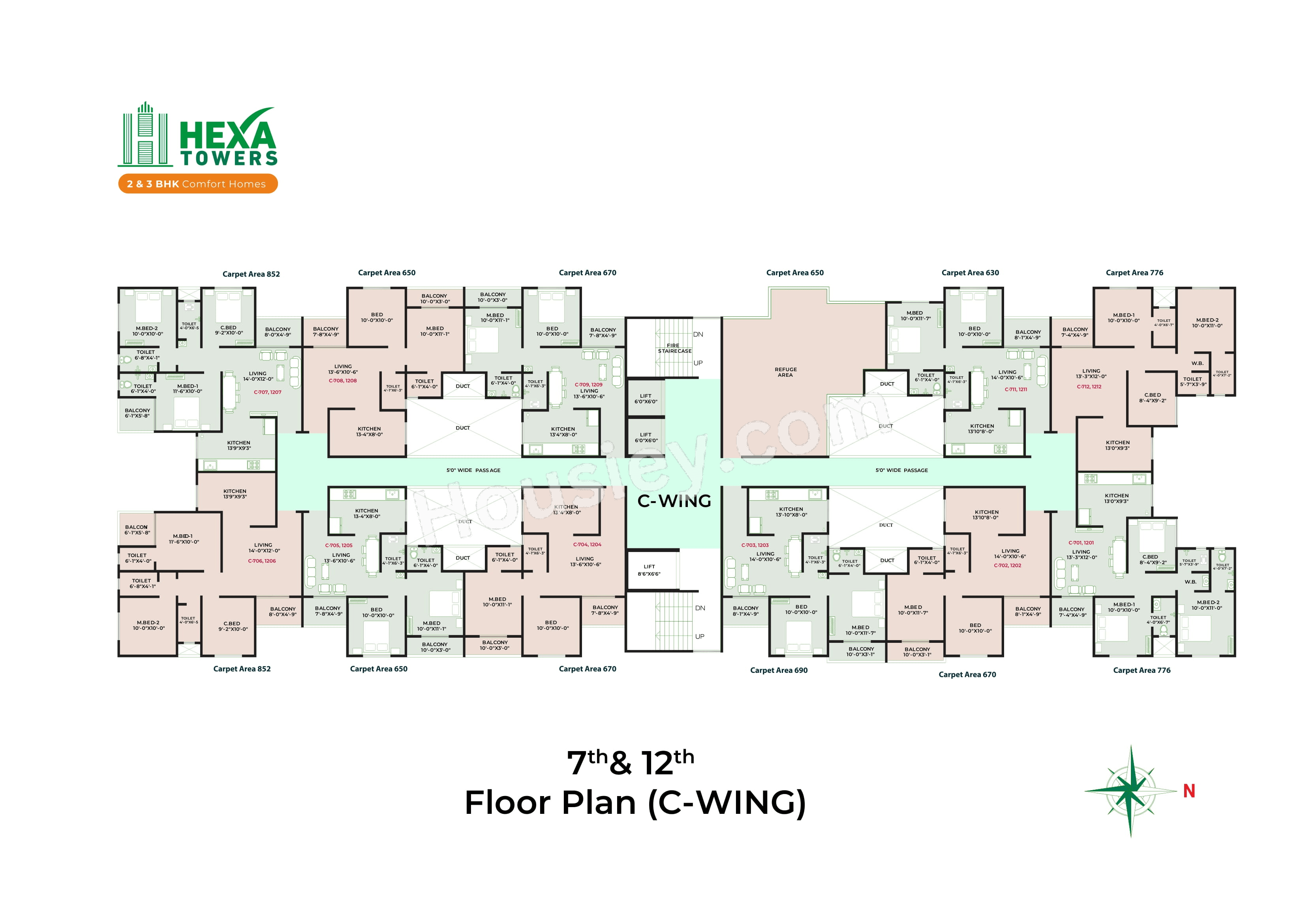 DML Hexa Towers Floor plan 3