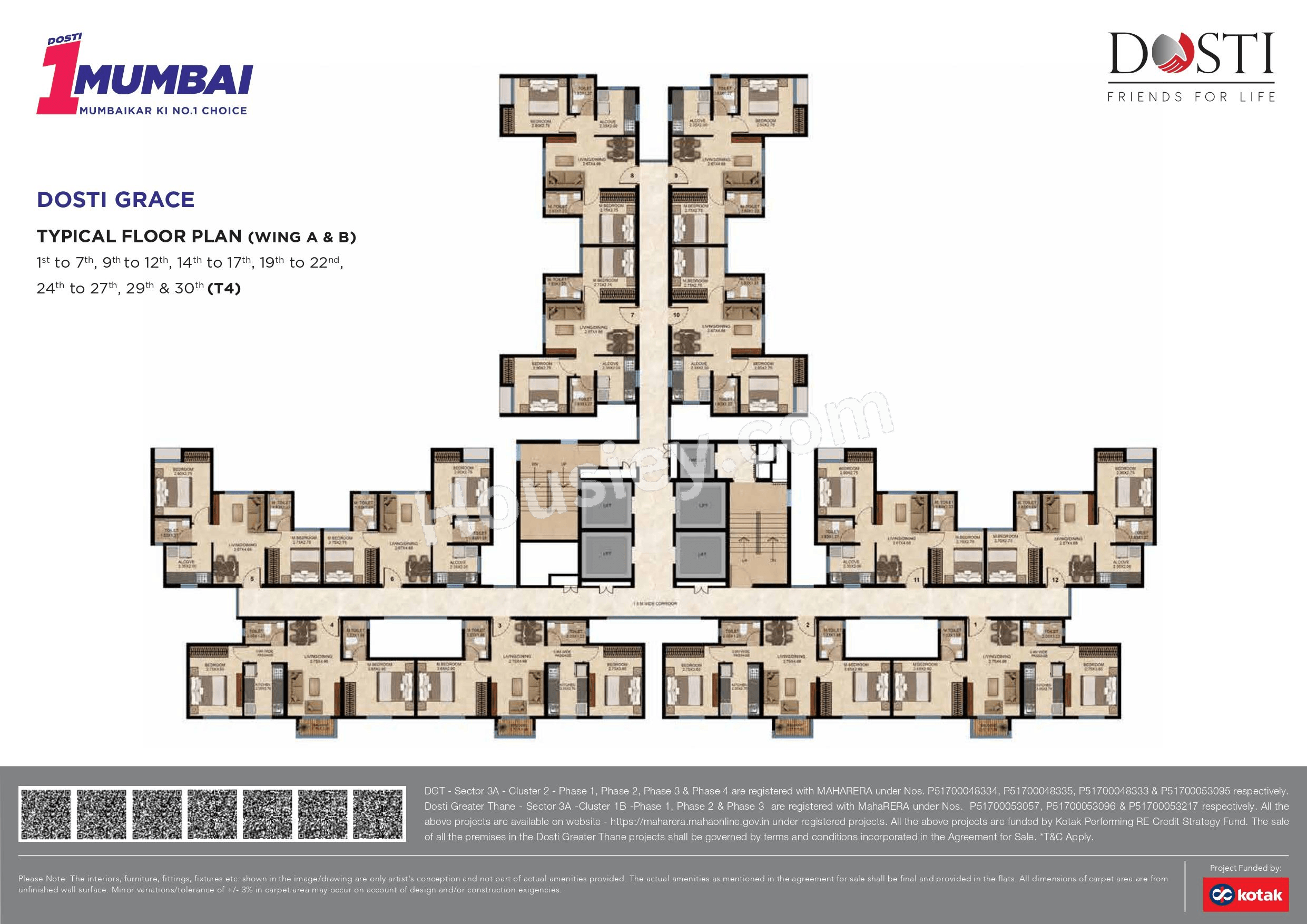 Dosti Greater Thane Phase II Floor plan 2