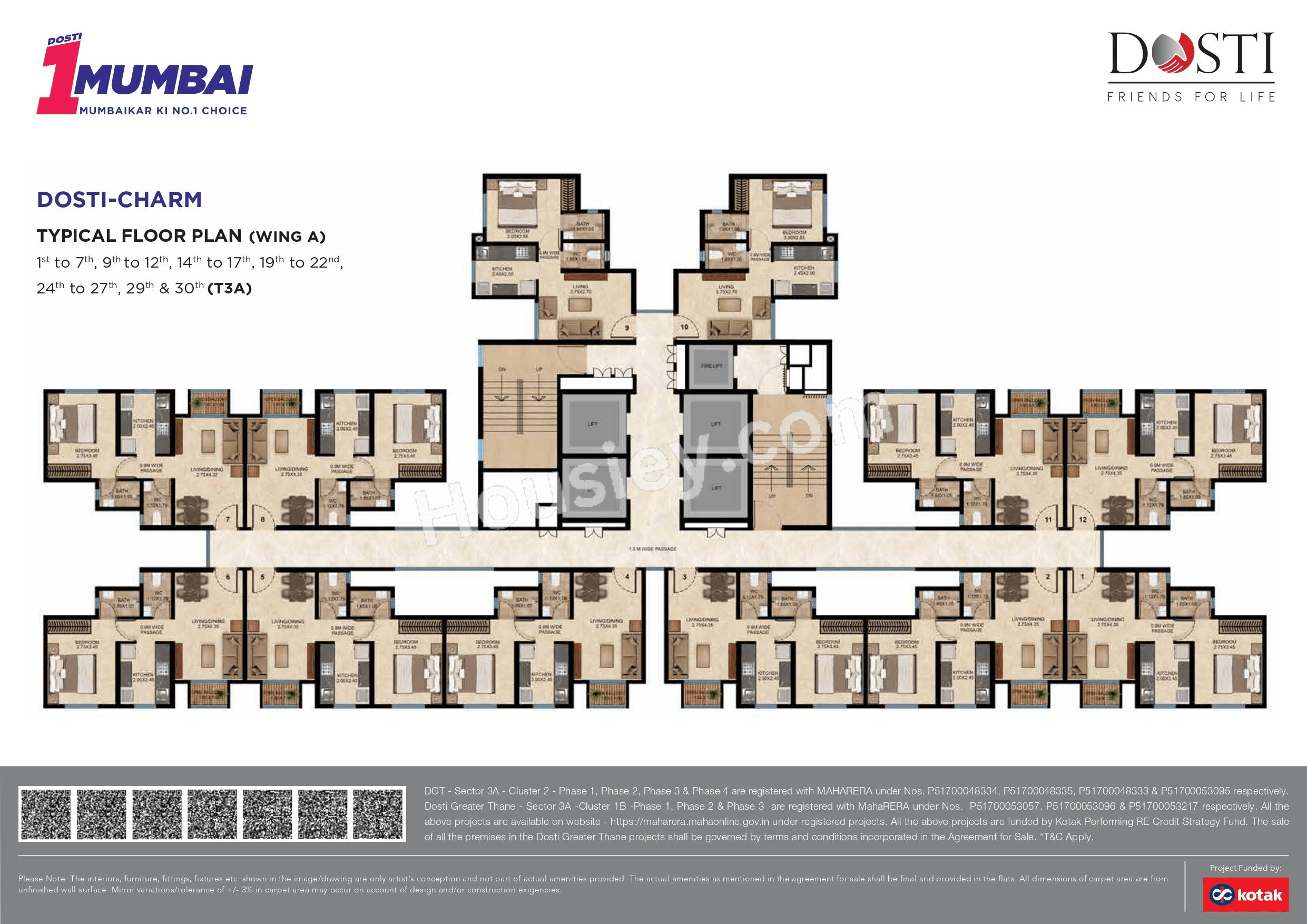 Dosti Greater Thane Phase II Floor plan 3