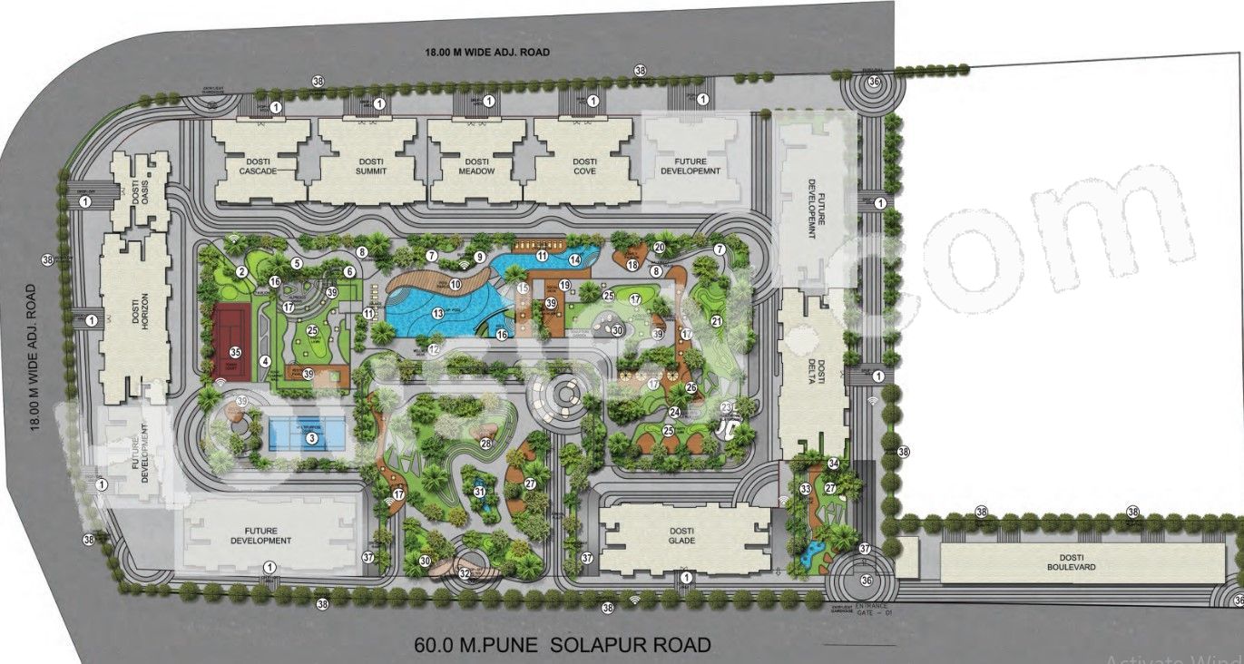 Dosti Greenscapes Master Plan