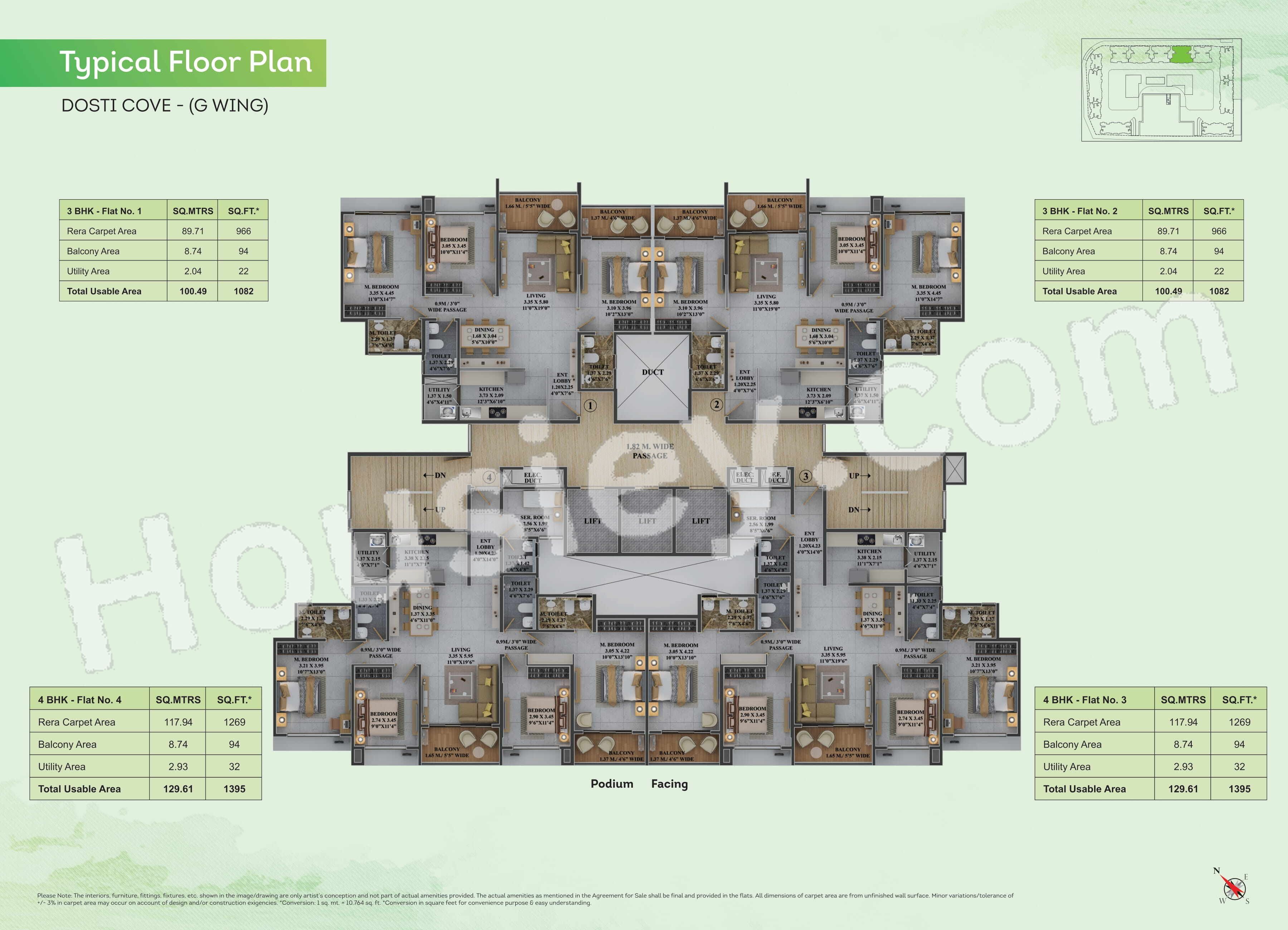 Dosti Greenscapes Floor plan 6