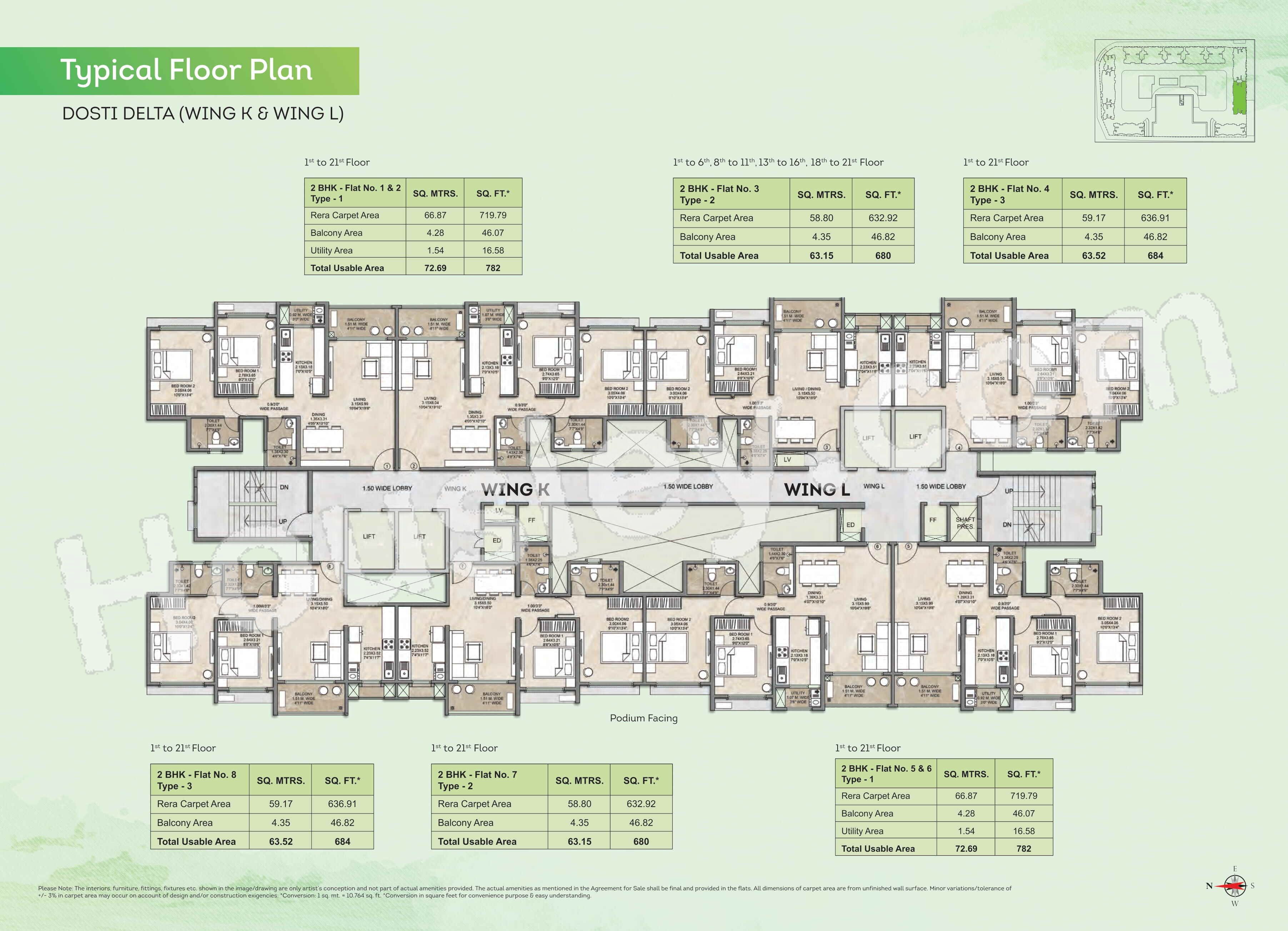 Dosti Greenscapes Floor plan 7