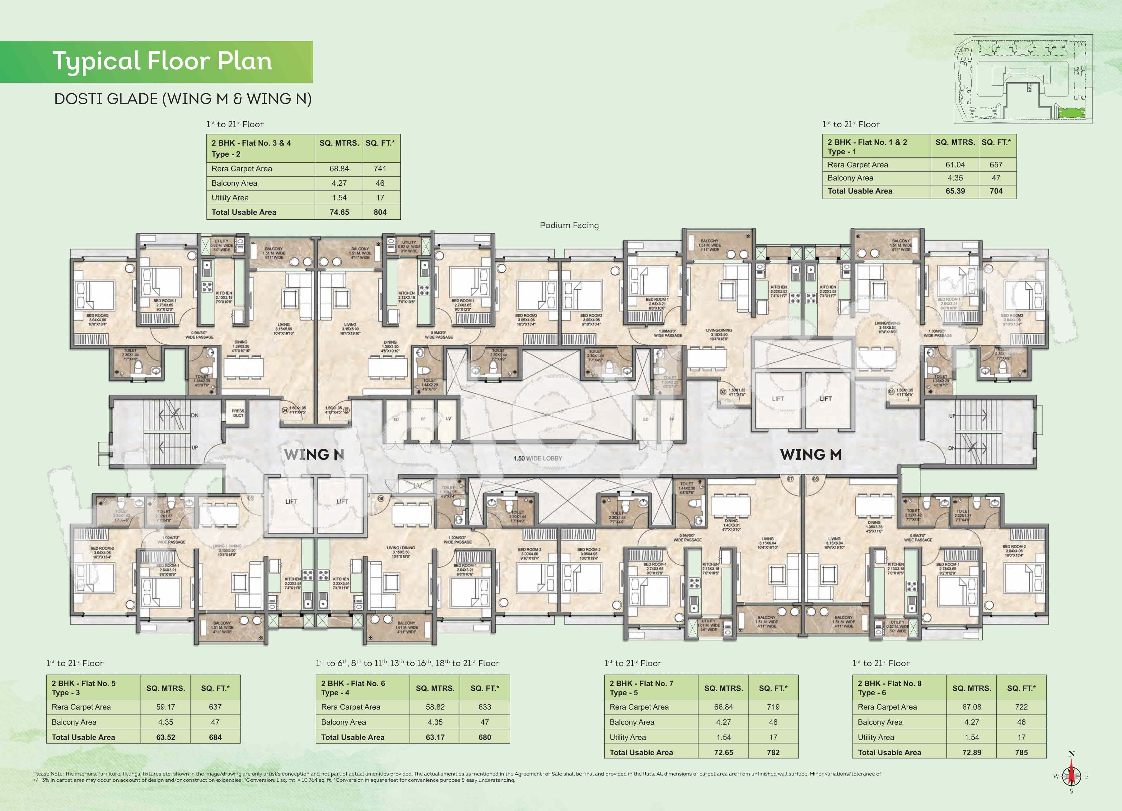 Dosti Greenscapes Floor plan 8