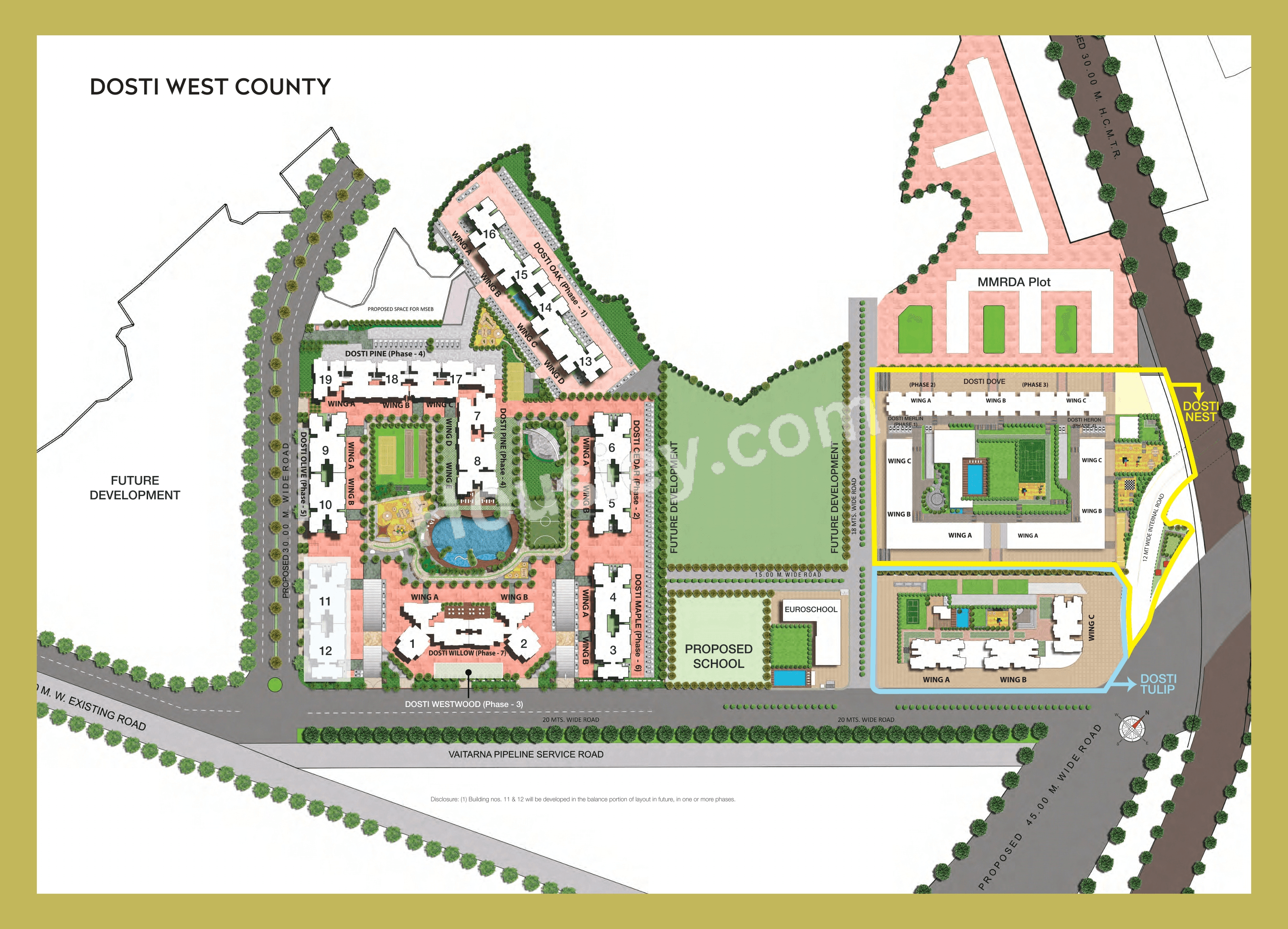 Dosti Olive Floor plan 1