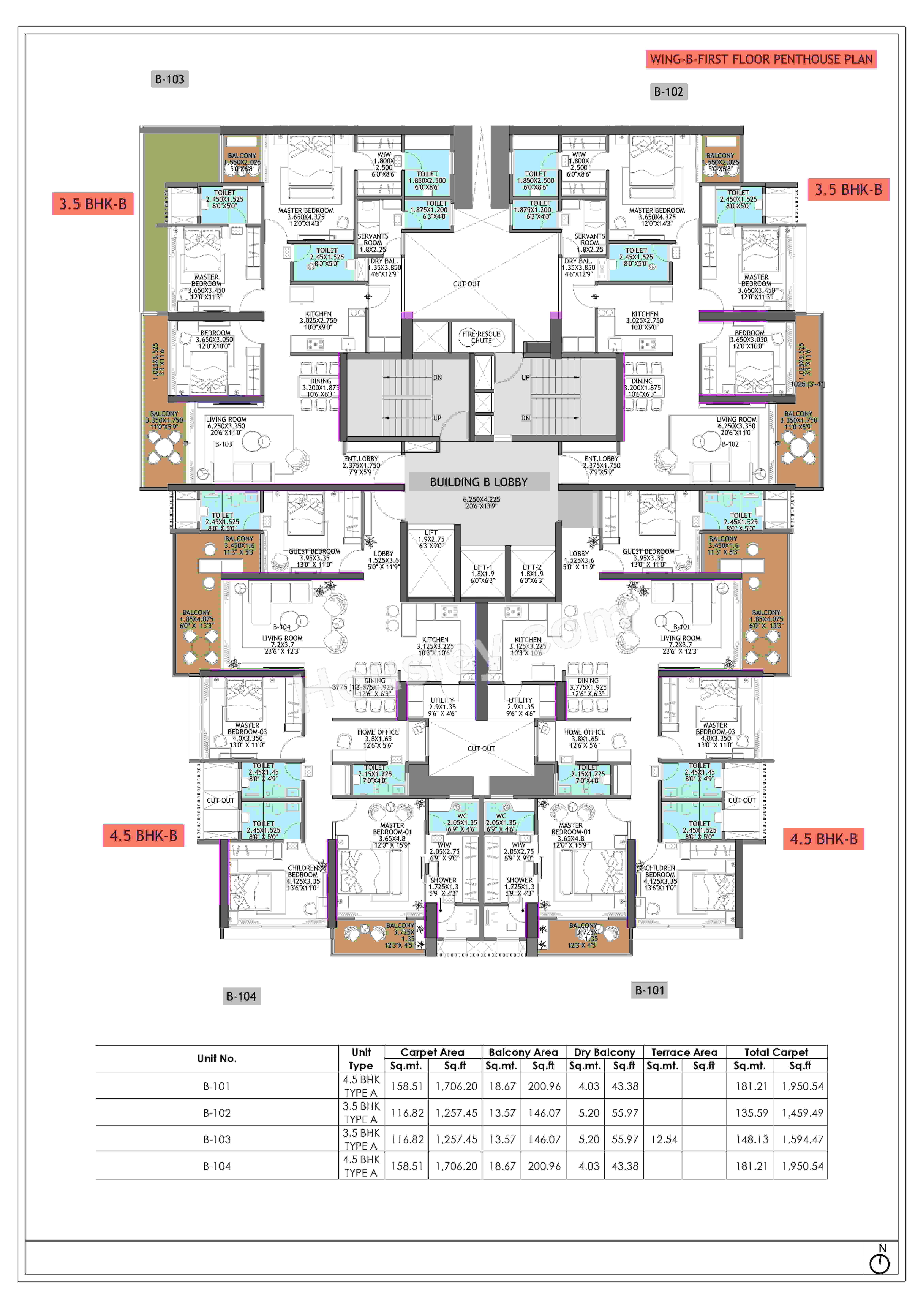 Ganga Platinum Floor plan 2