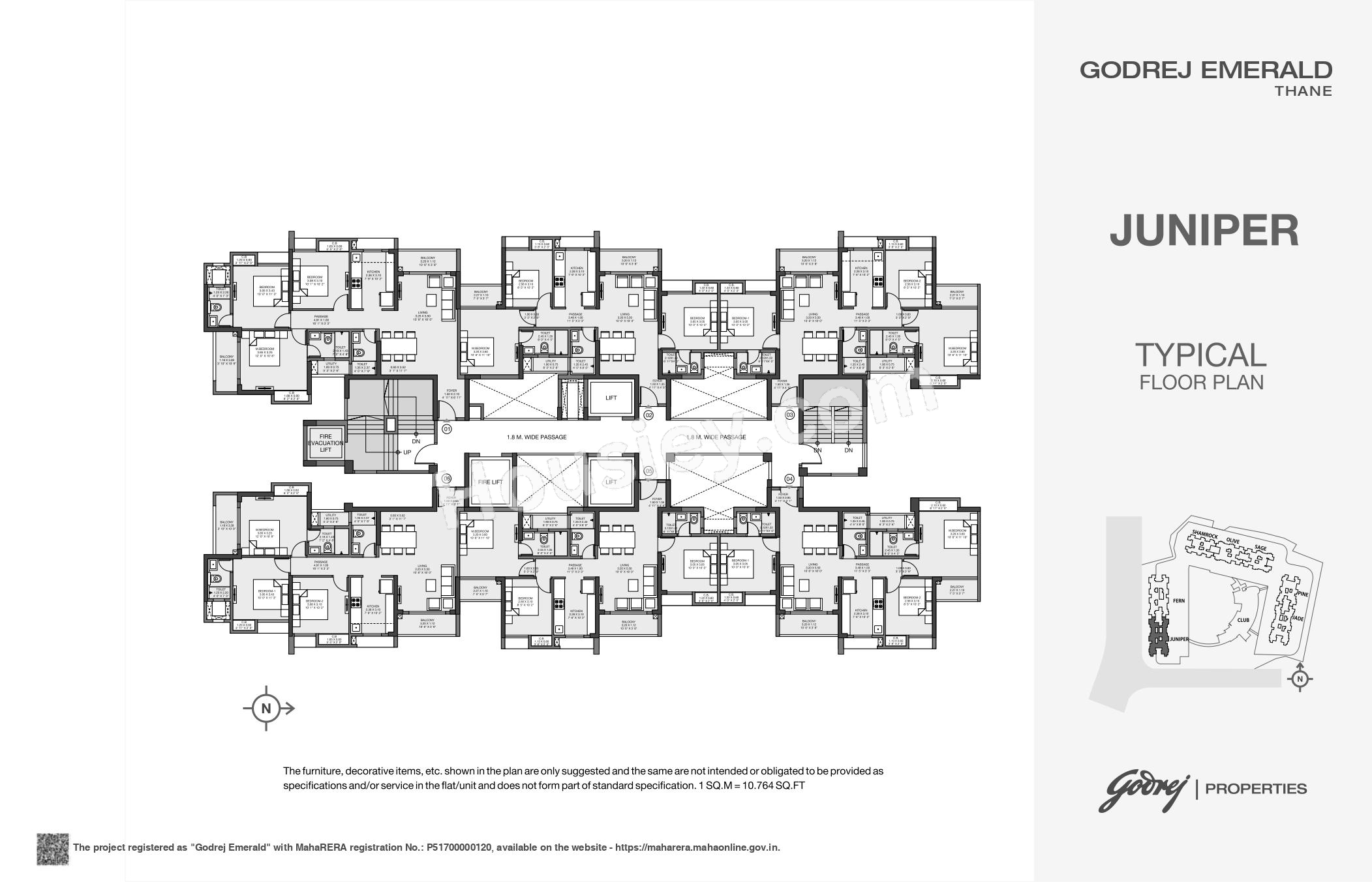 Godrej Emerald Floor plan 1