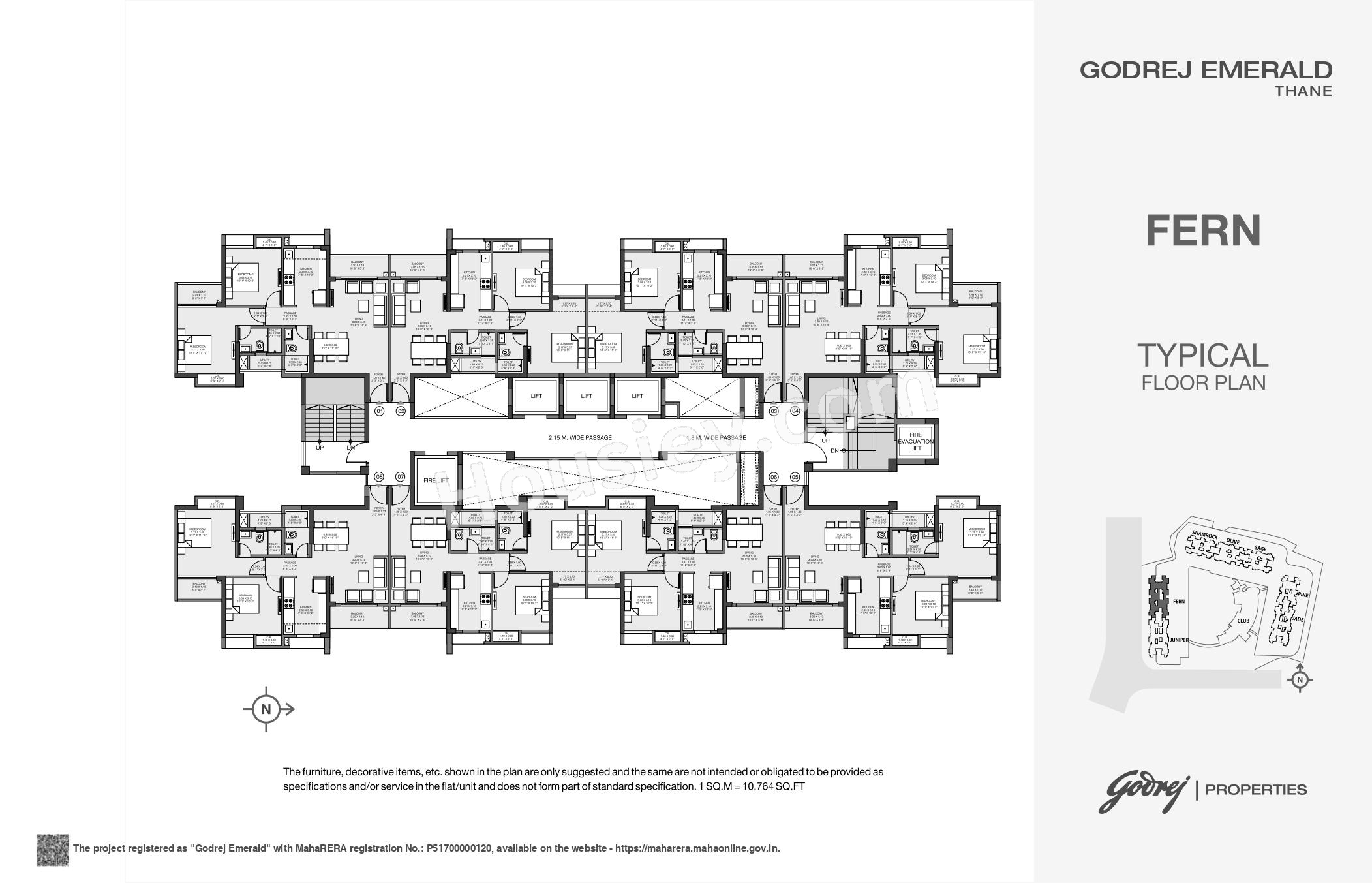 Godrej Emerald Floor plan 2